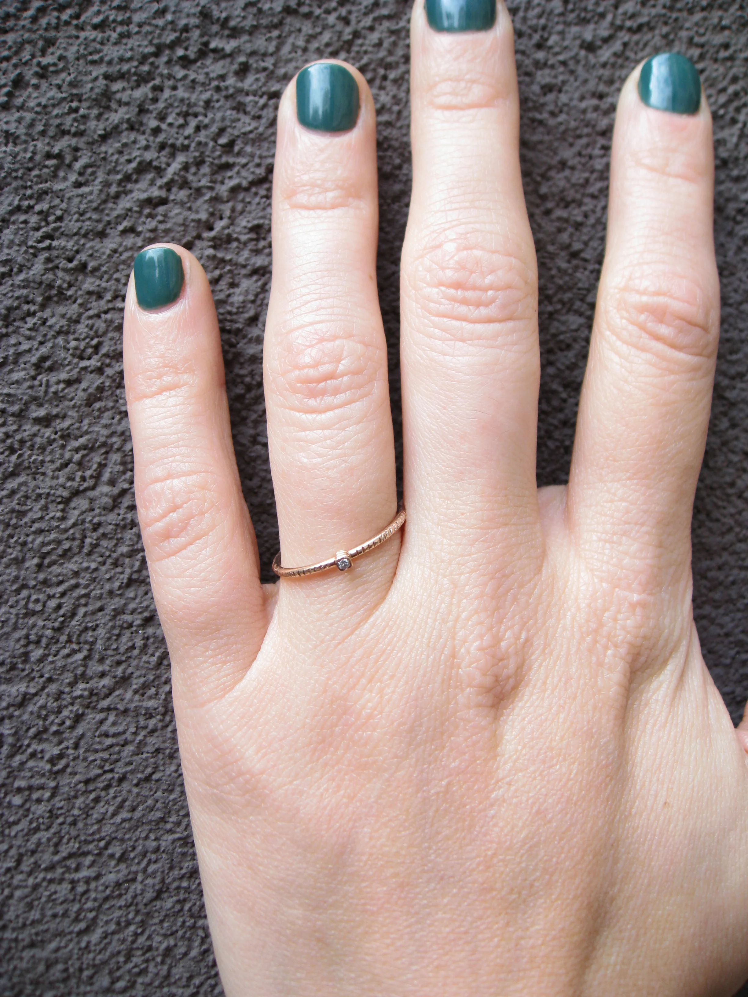 stitch rose gold and grey diamond stackingring - Sharon Z Jewelry -.jpg
