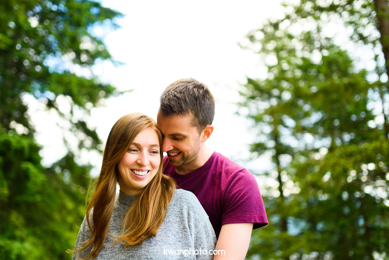 Laura and Bobby's Engagement Session at Quarry Rock Trail