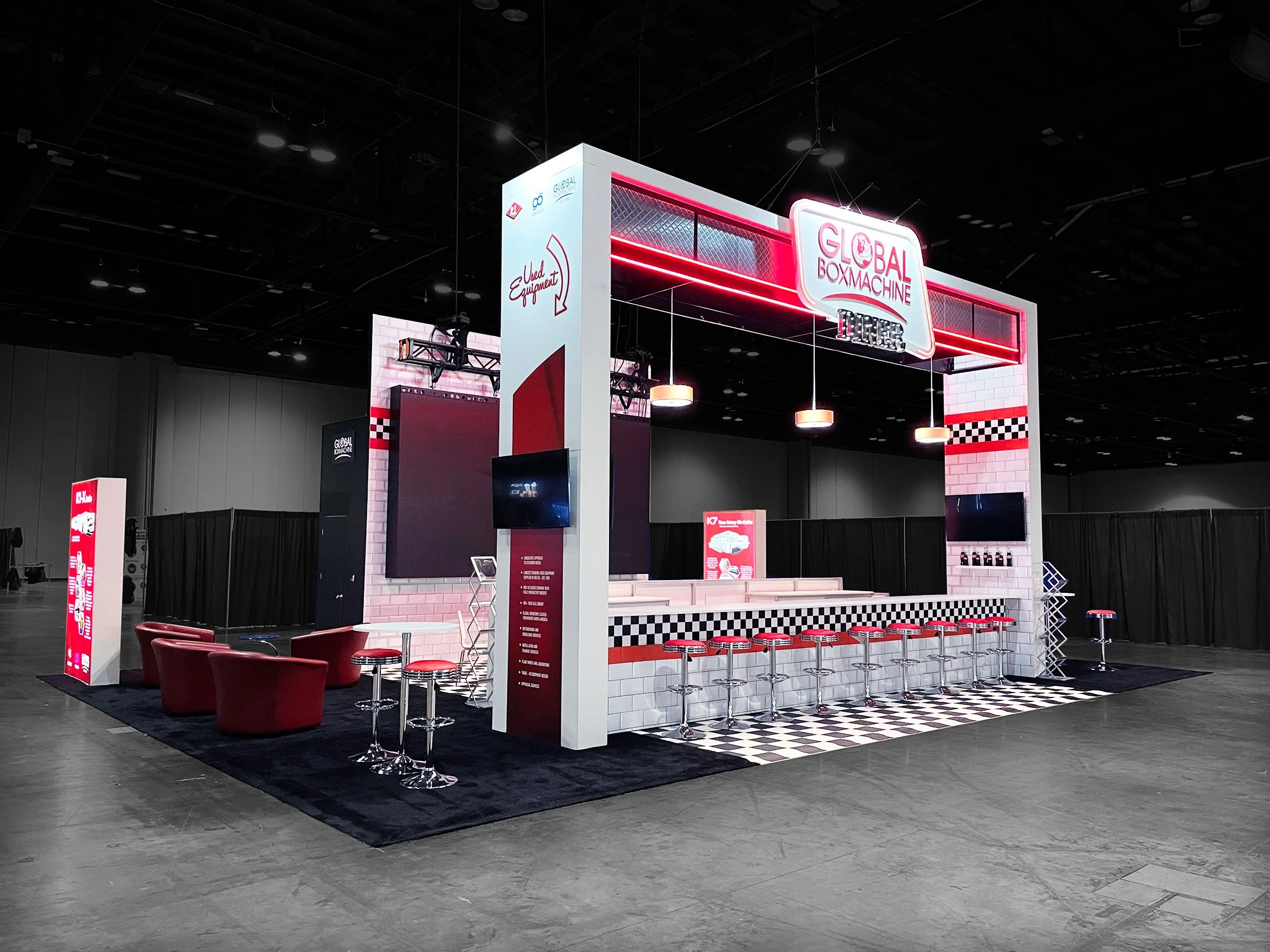 【Creative Booth Design】 20x20 Pro Booth 15 - Tension Fabric Display Booth, Four