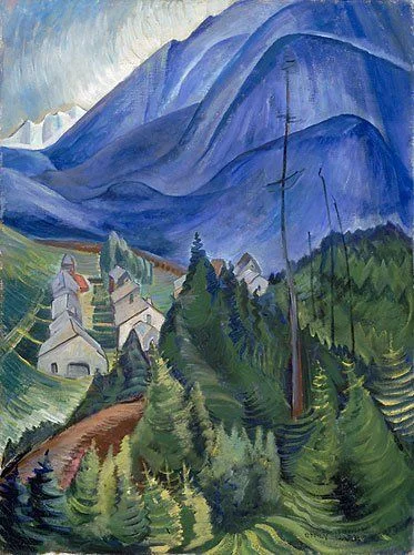 These Emily Carr pieces are some great examples of how to imply detail and create a mood through shape and composition