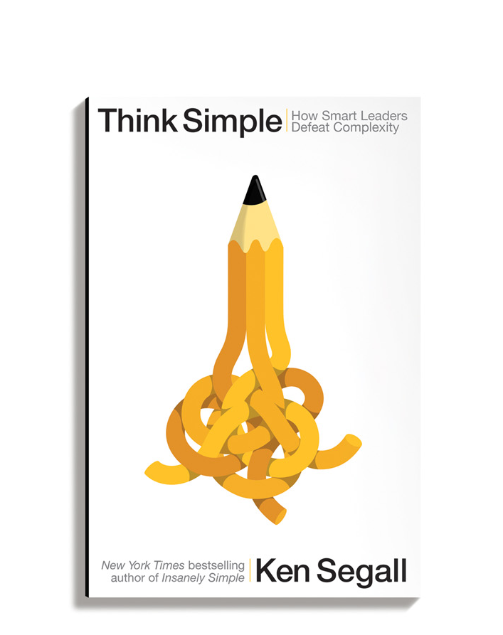 Book jacket design and illustration for author and simple evangelist Ken Segall.
