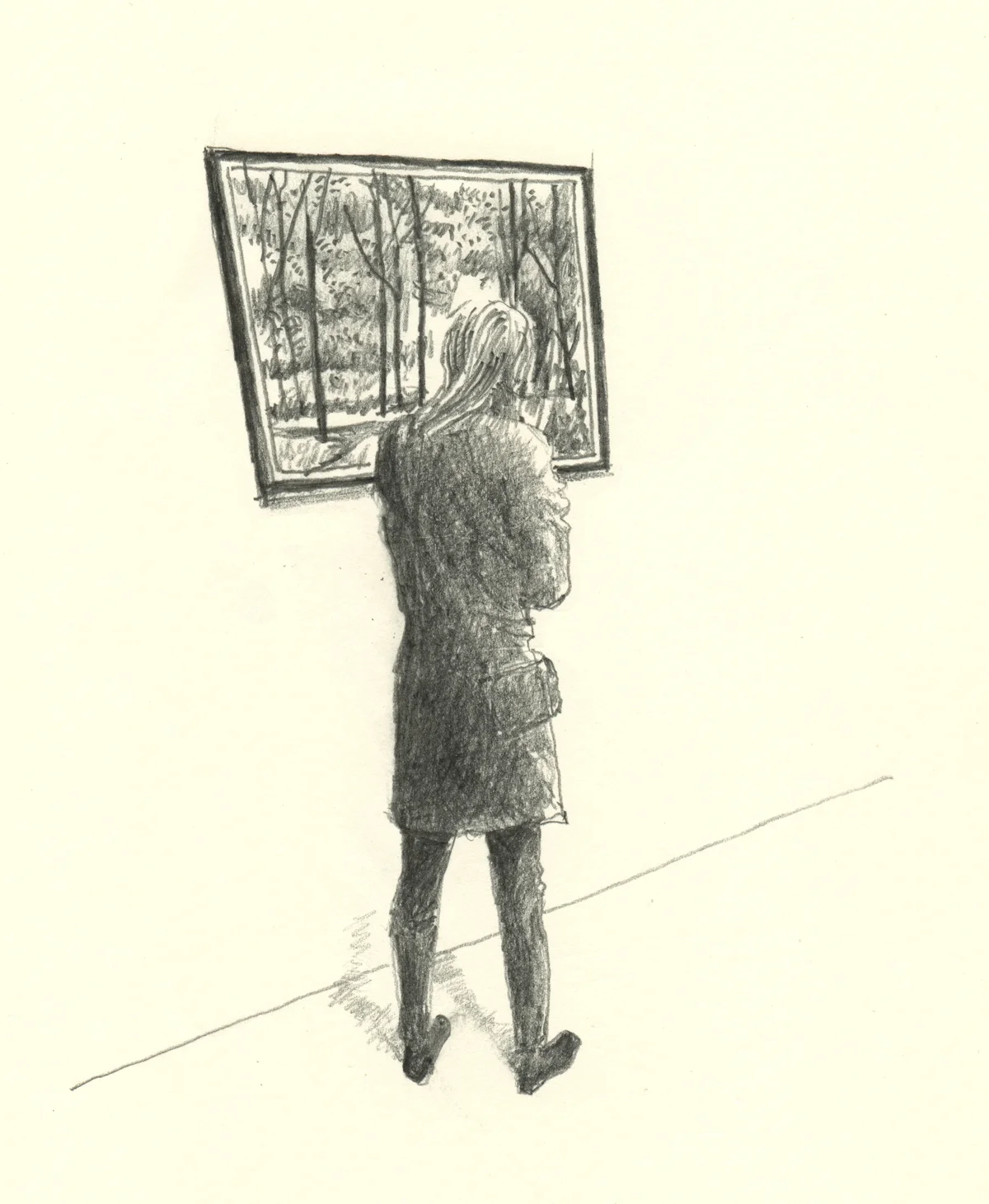 Suz looks at David Hockney, Van Gogh Museum, Amsterdam, 2019