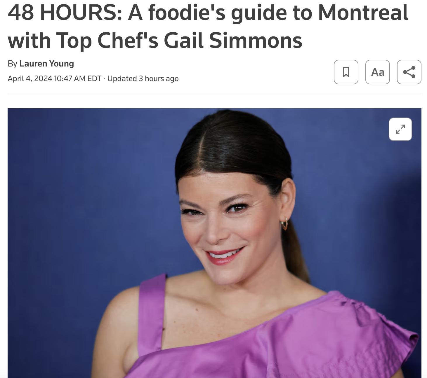 48 HOURS: A foodie's guide to Montreal with Top Chef's Gail Simmons