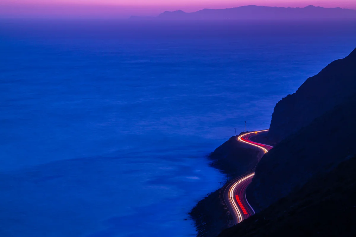 Pole Position On The Pacific Coast Highway.