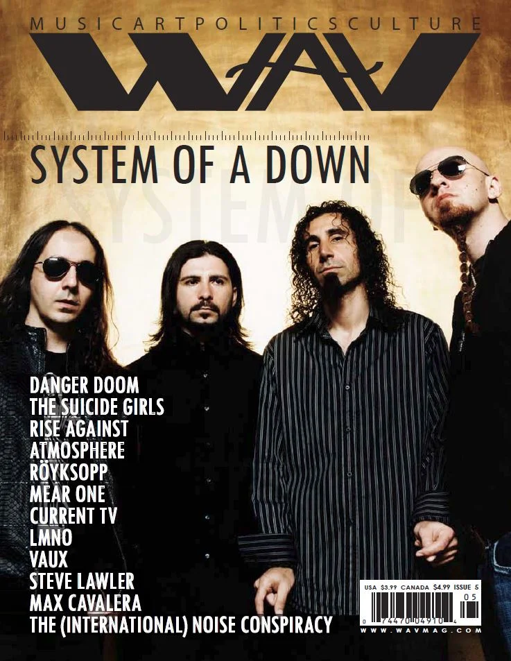 WAV Kotori Magazine Issue 5 System of a Down Danger Doom The Suicide Girls Rise Against Atmosphere Royksopp Mear One LMNO Vaux Steve Lawler Max Cavalera The International Noise Conspiracy