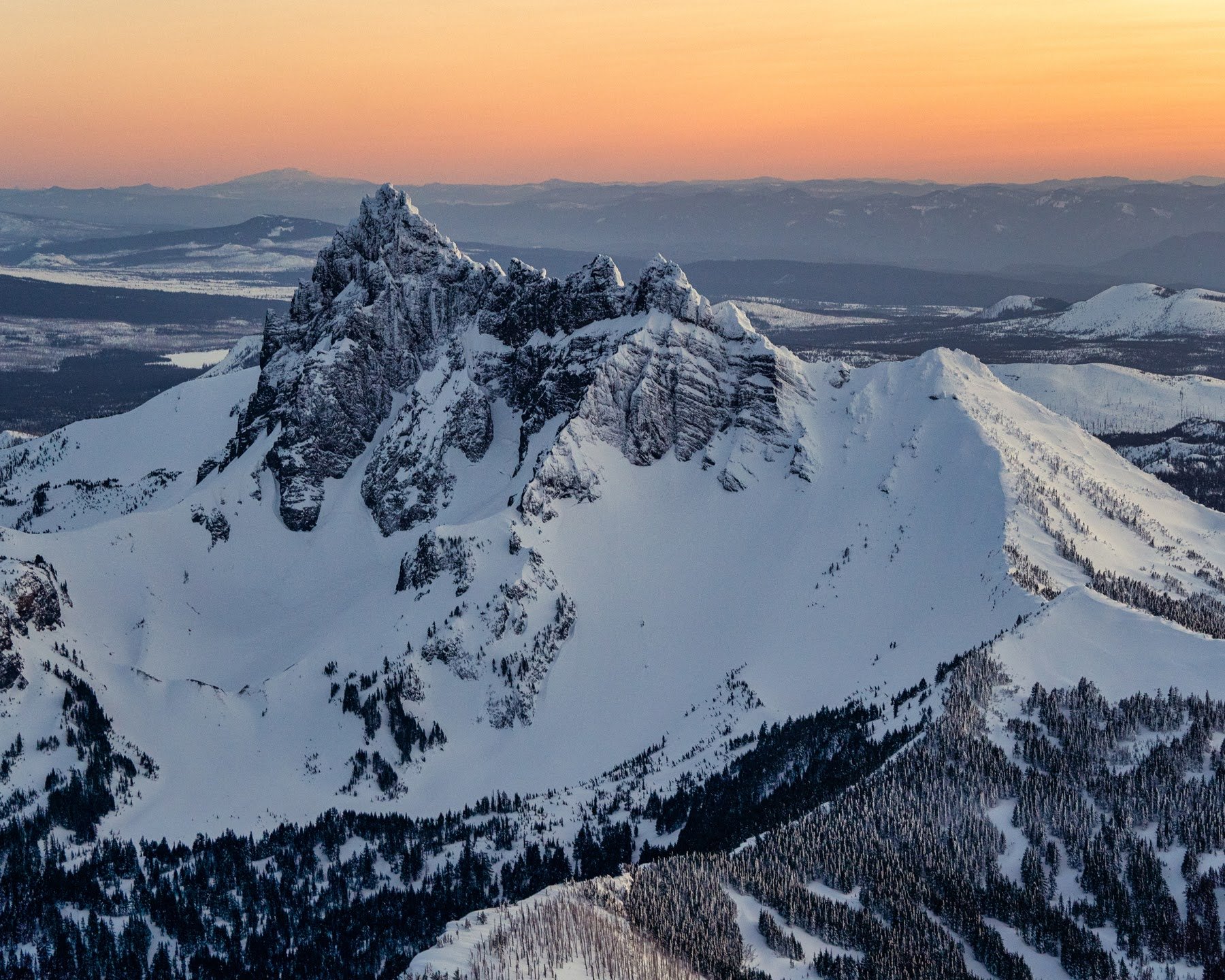 Aerial Photographs of the Cascade Mountains in Bend, Oregon