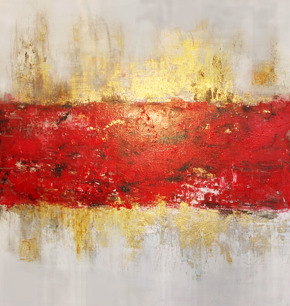 That Red Track - Mixed Media on canvas - 5' X 5' - 2016