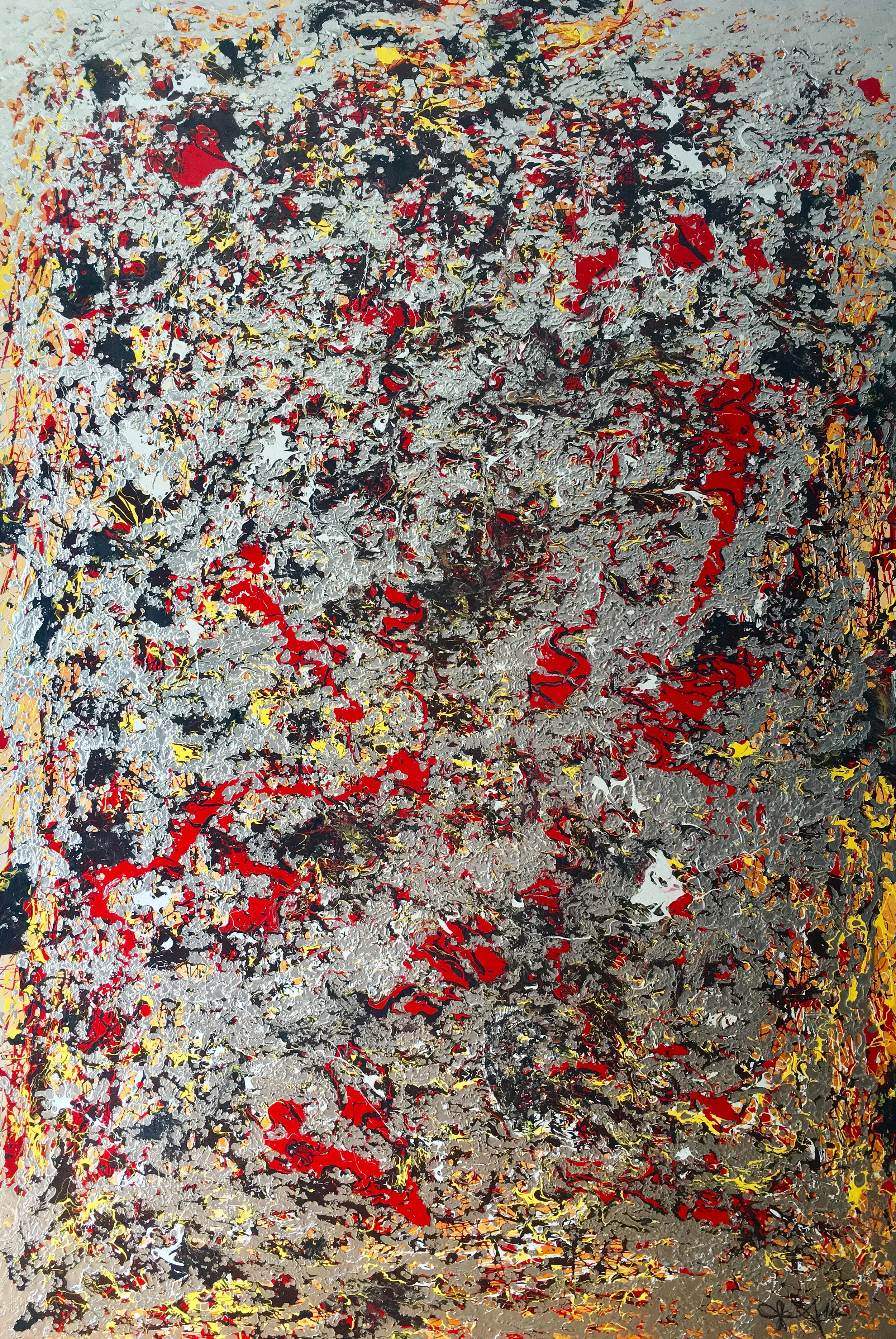 "Between the Voids" - acrylic and oil on canvas - 72" X 48" - SOLD