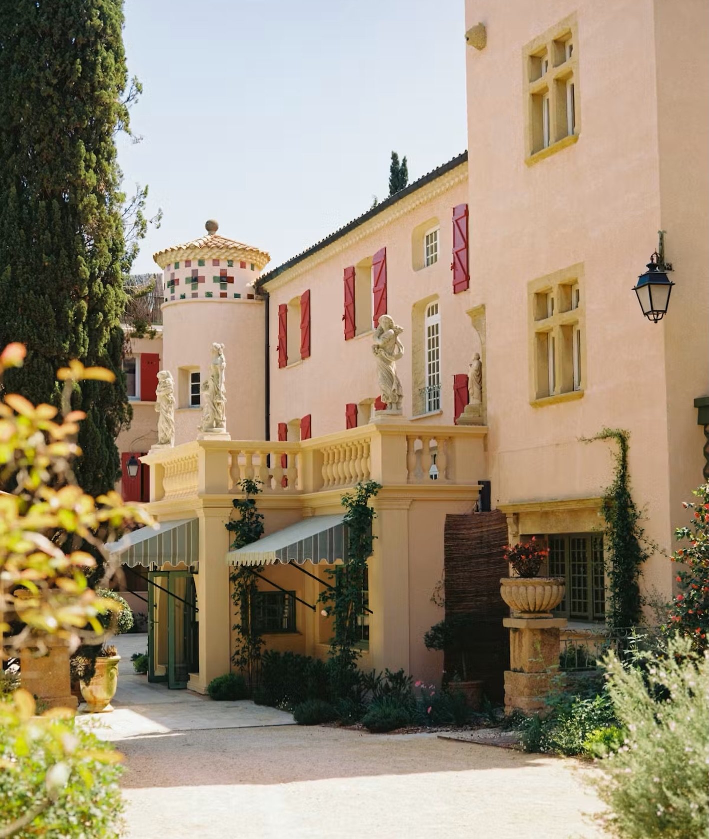 A Genoese style tower on a Proven&ccedil;al bastide&hellip;
A legacy of Mediterranean trade or a romantic gesture by an architect who favoured beauty tinged with something unexpected over precedent.

I&rsquo;m told similar contradictions are to be di