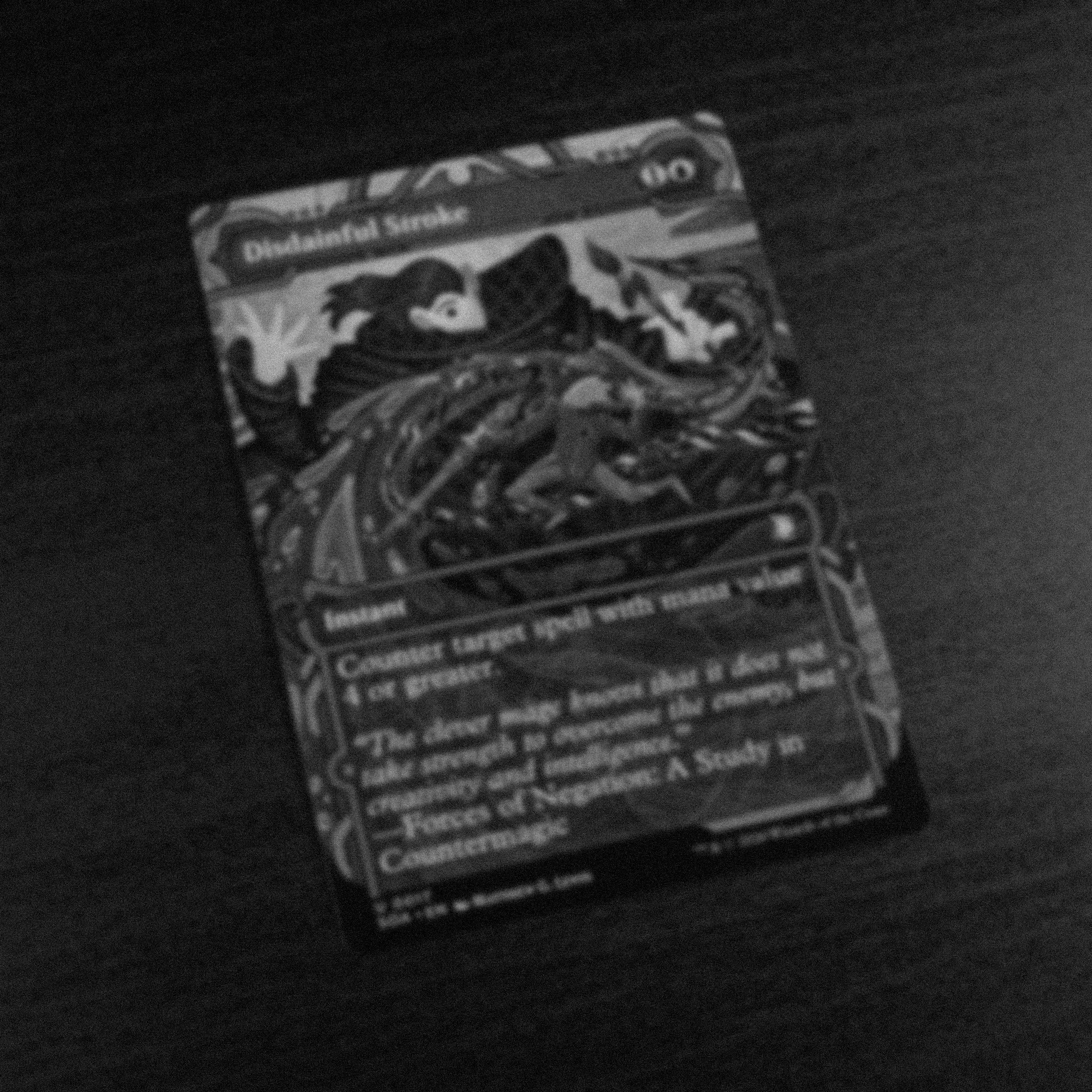 artist proof •  disdainful stroke, regular