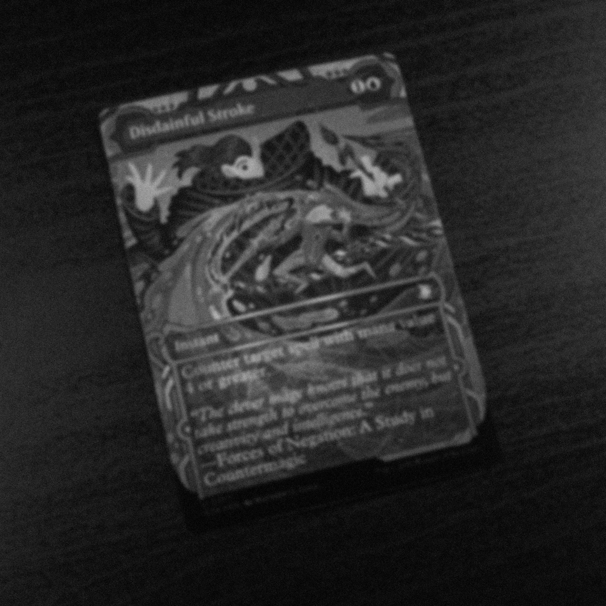 artist proof •  disdainful stroke, foil