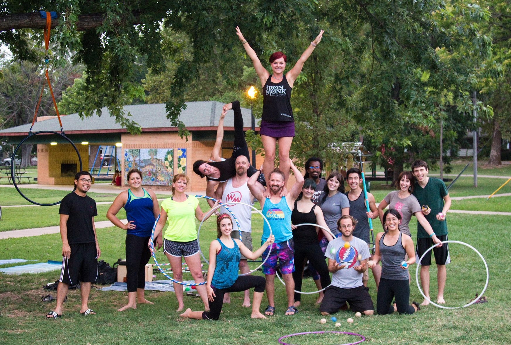 Their weekly circus flow group in Norman, Oklahoma ran from 2010 - 2018