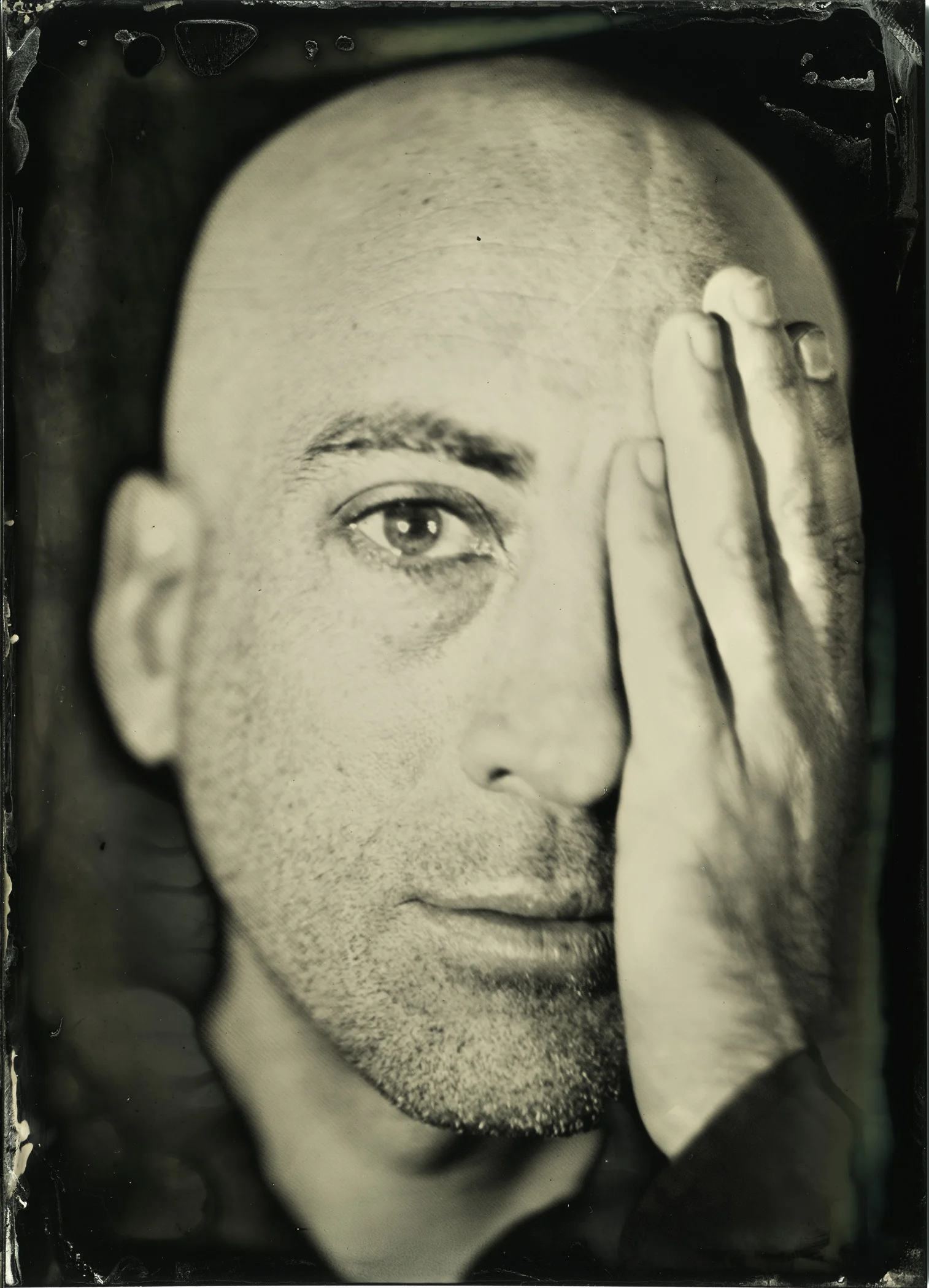 "Kind thanks to Robert Malmberg for allowing reproduction of  collodian portrait. Please check out his other splendid work"http://www.robertmalmberg.com