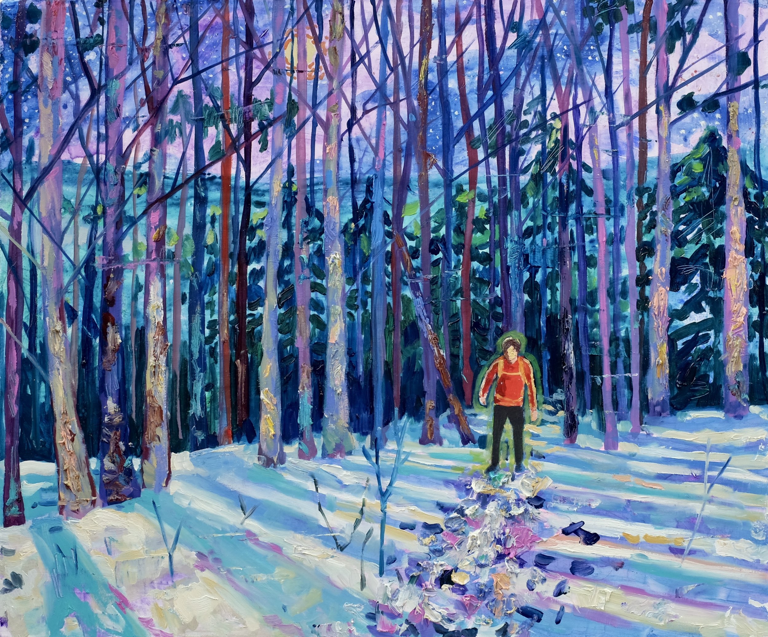 Winter Trail at Night