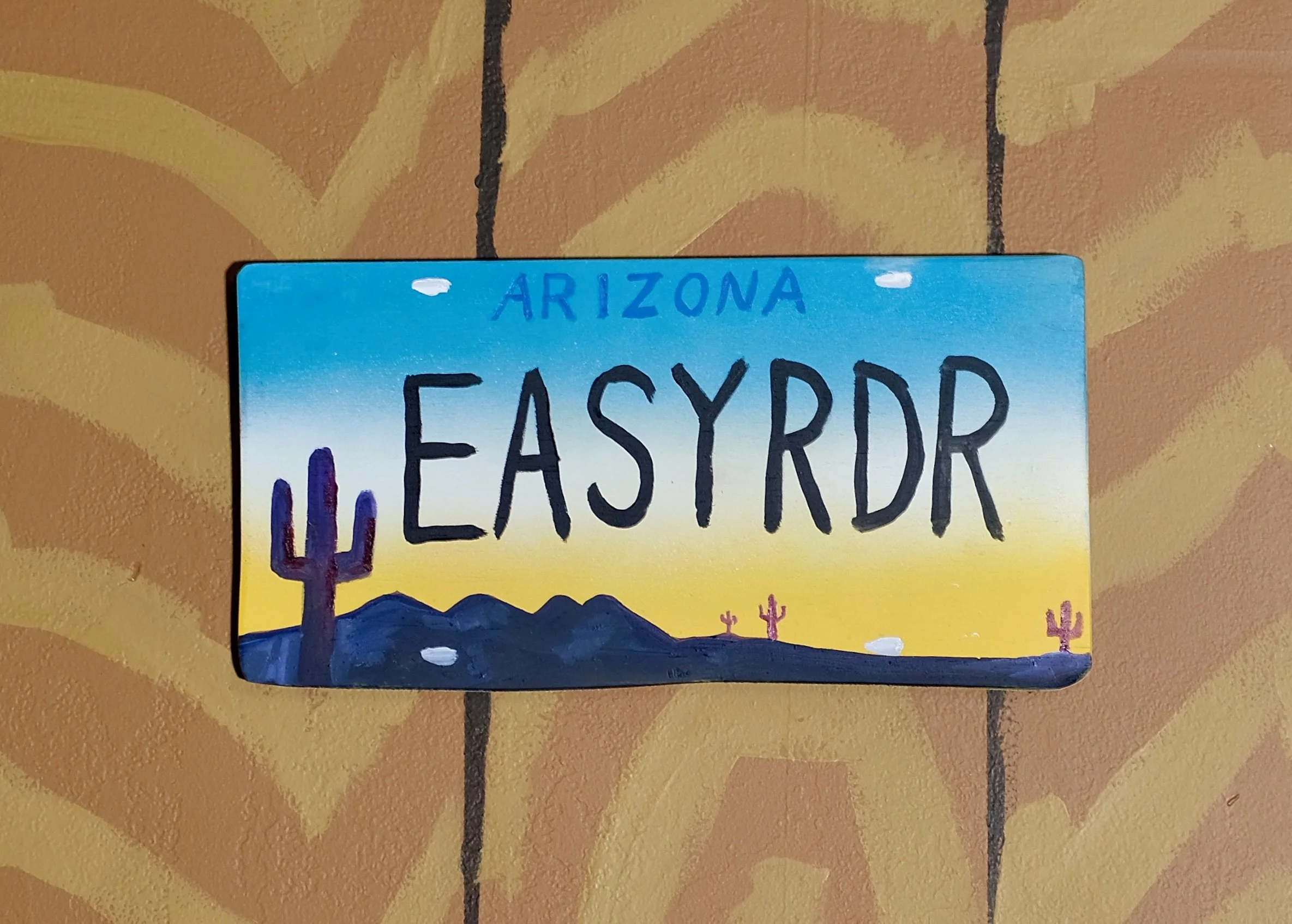   EASYRDR Arizona   oil on panel  6 x 12 inches  2024 