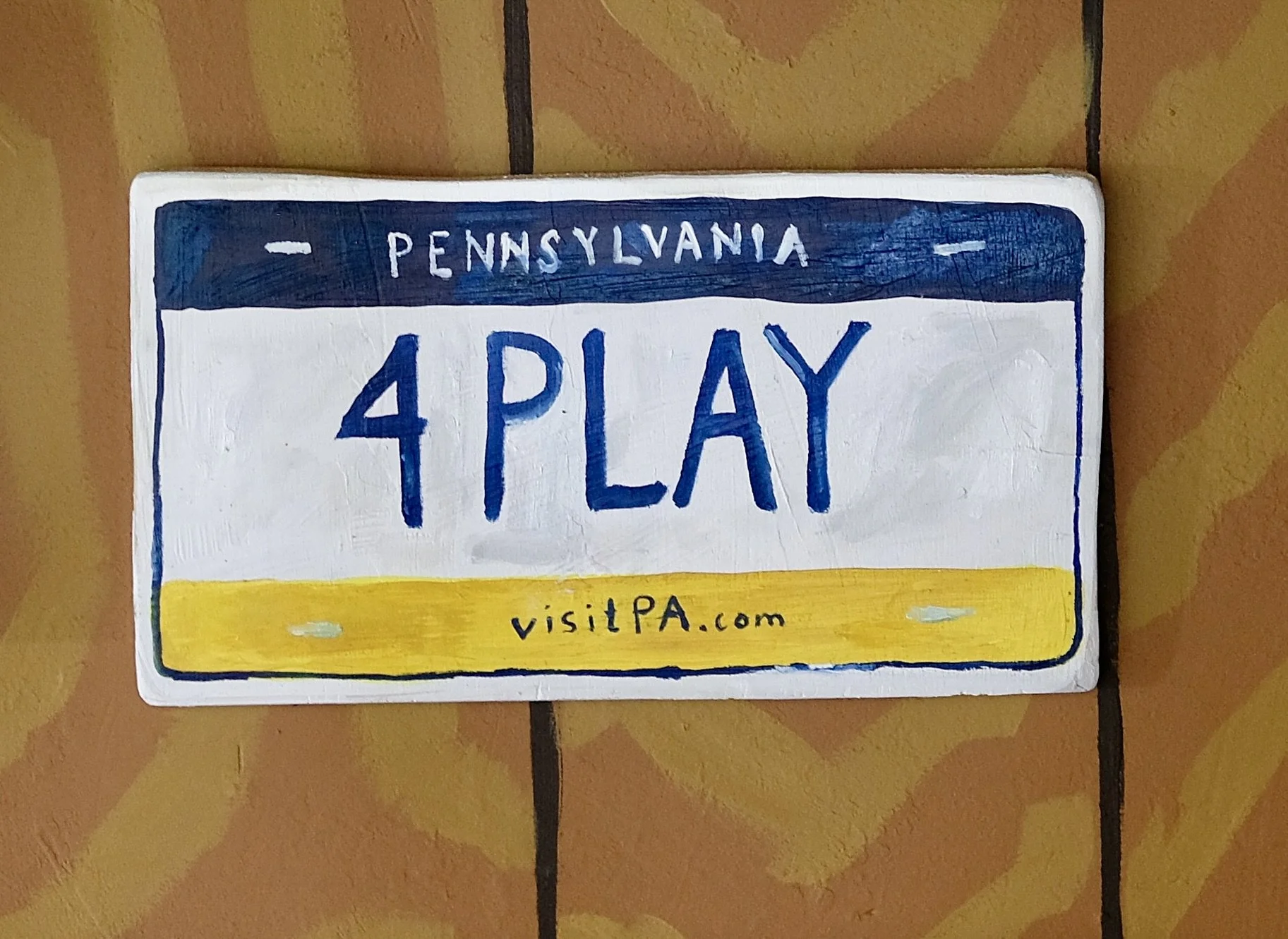   4PLAY Pennsylvania   oil on panel  6 x 12 inches  2024 