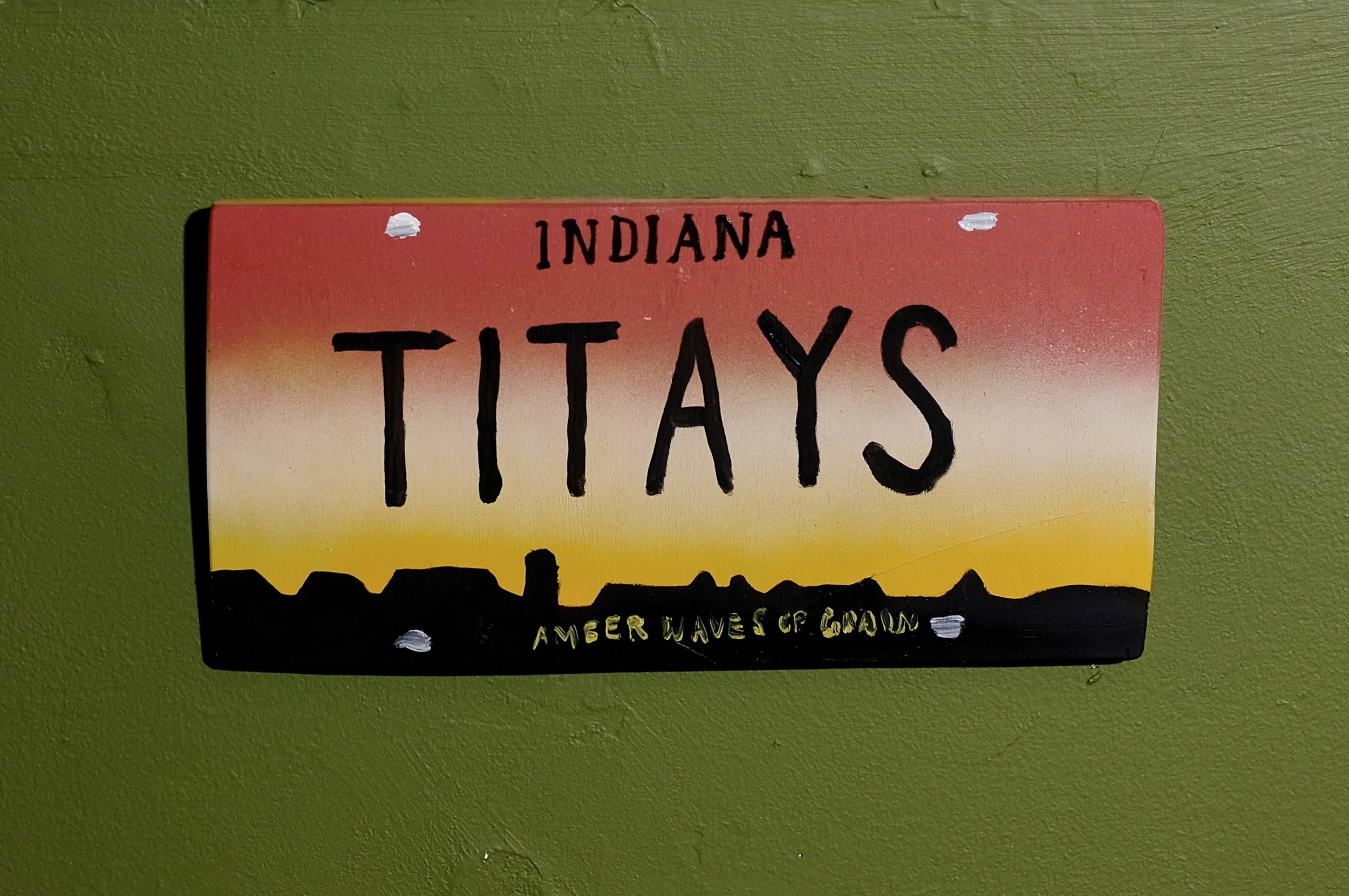   TITAYS Indiana   oil on panel  6 x 12 inches  2024 