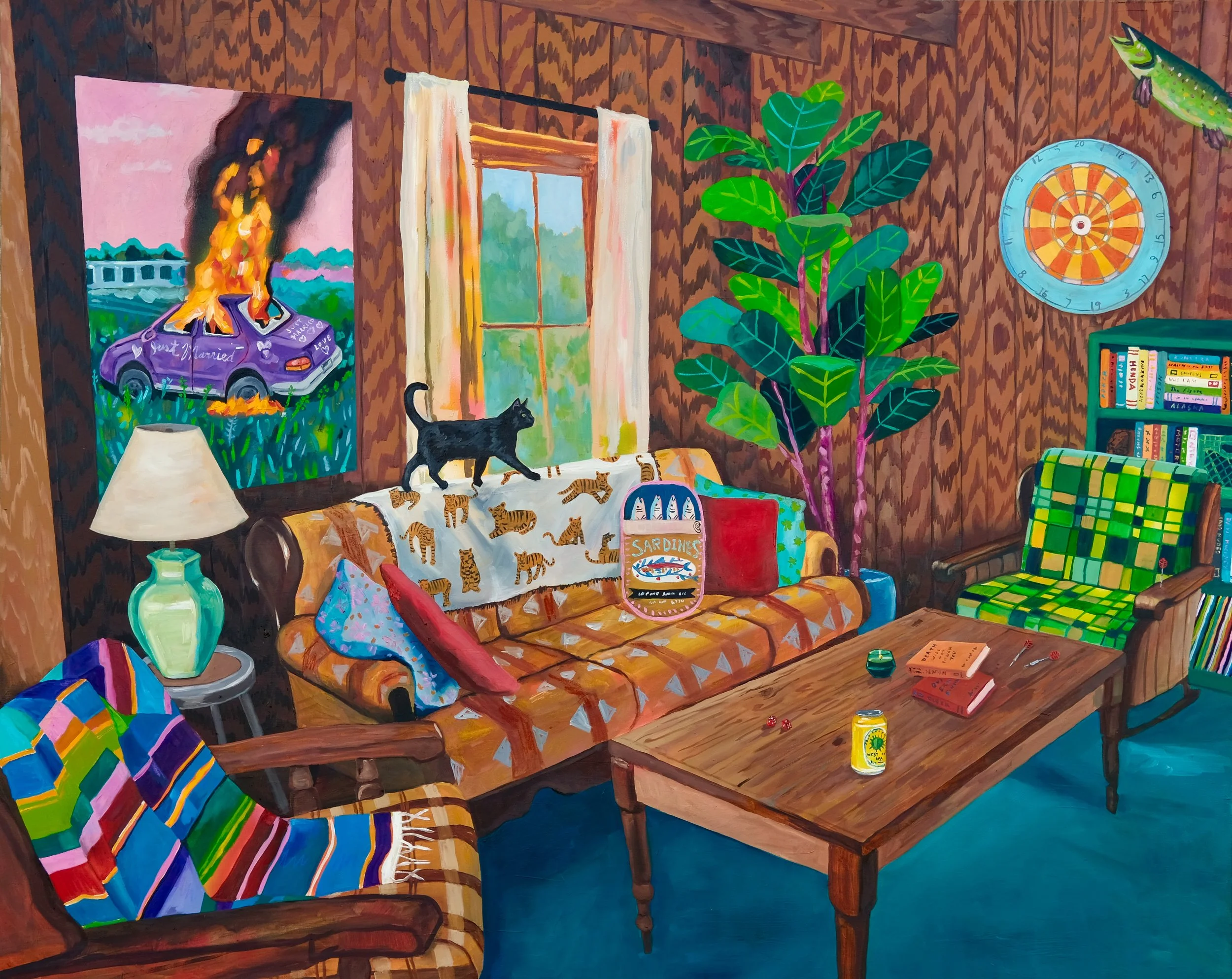 Building a Life in Georgia Oil on canvas 48 × 60 inches 2025