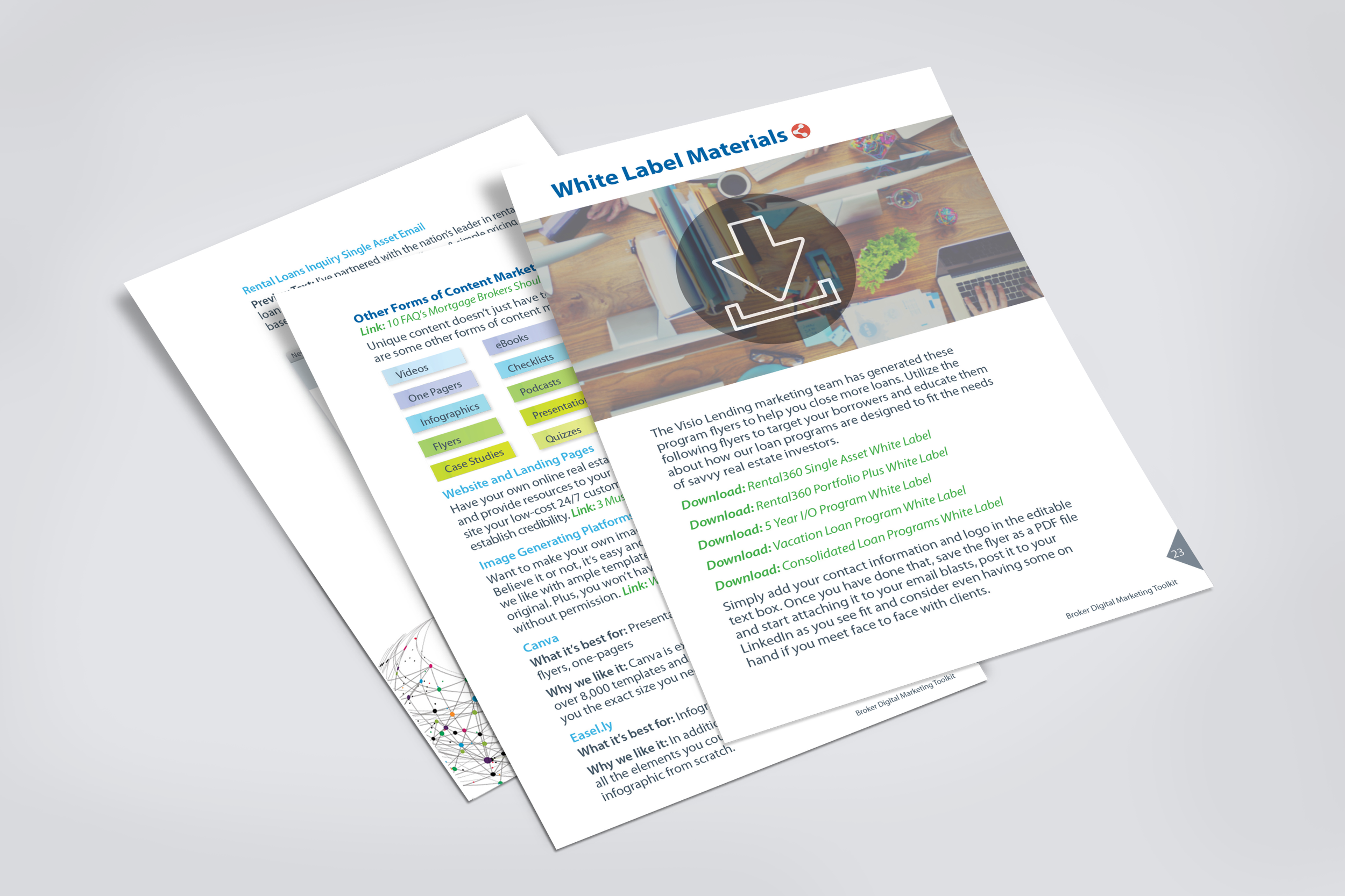  Sample pages from Visio Broker Digital Marketing Toolkit 