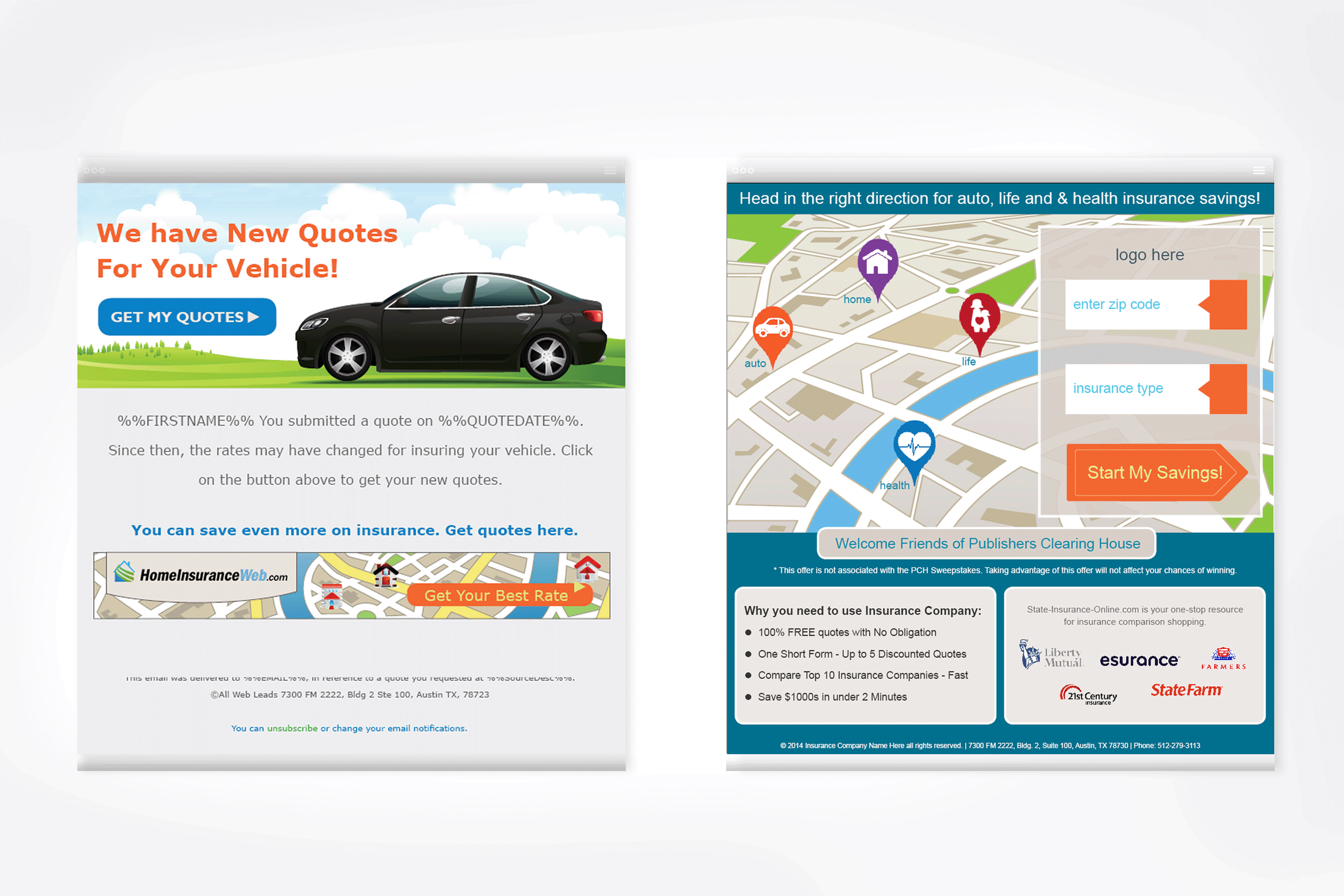 AllWebLeads Landing Pages