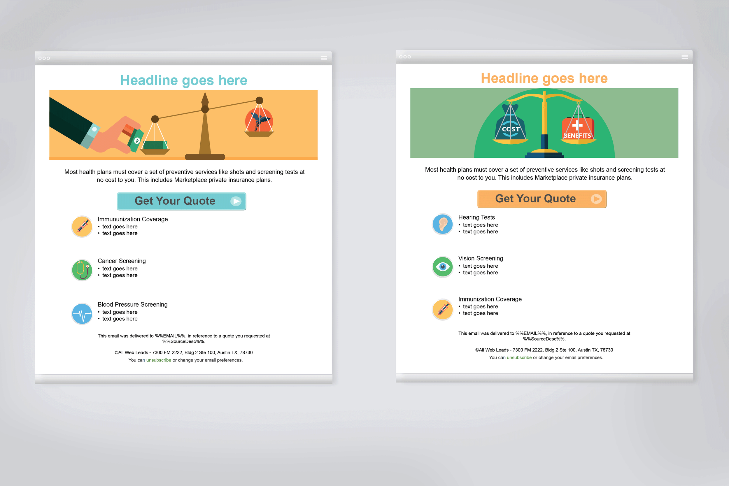 AllWebLeads Landing Pages