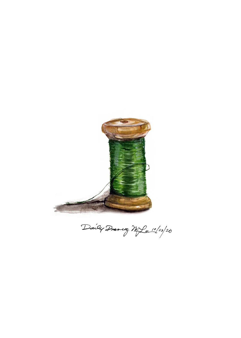 One Spool of Green Thread