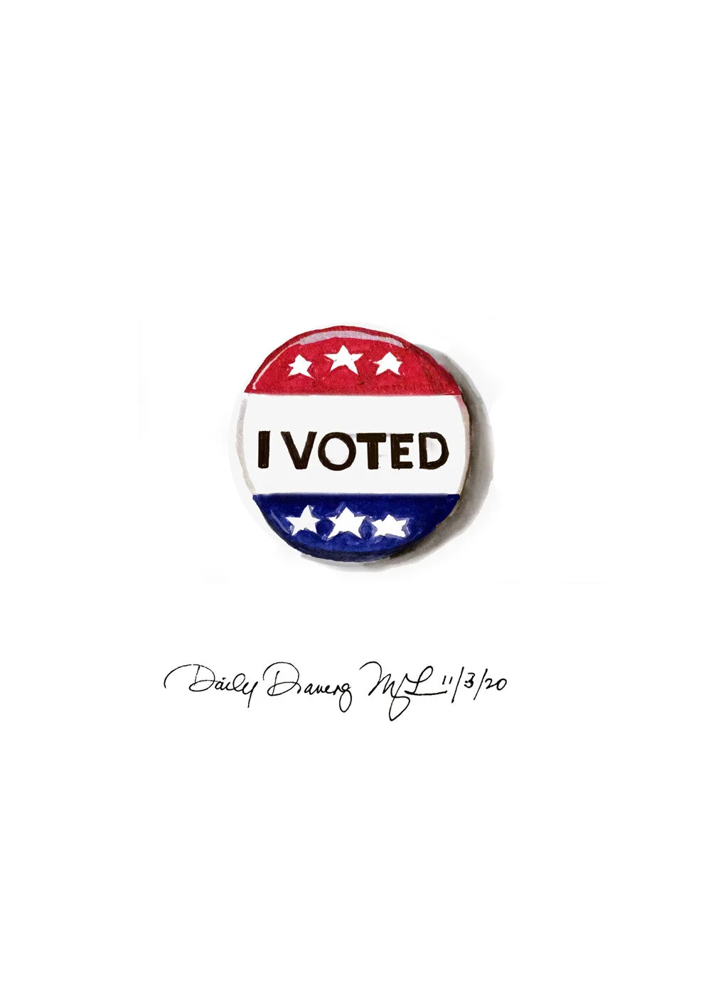 One I Voted Button
