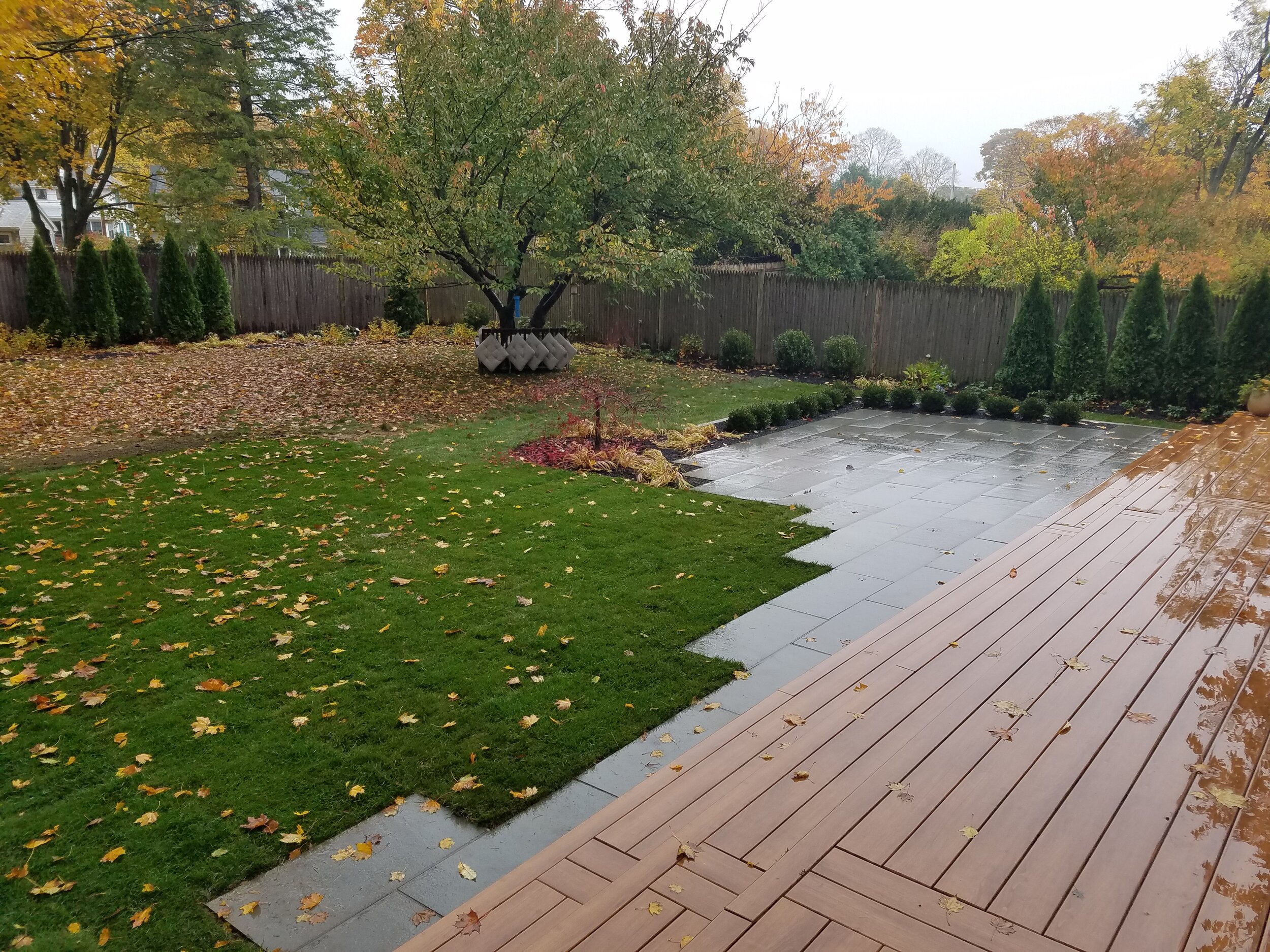 New deck and patio