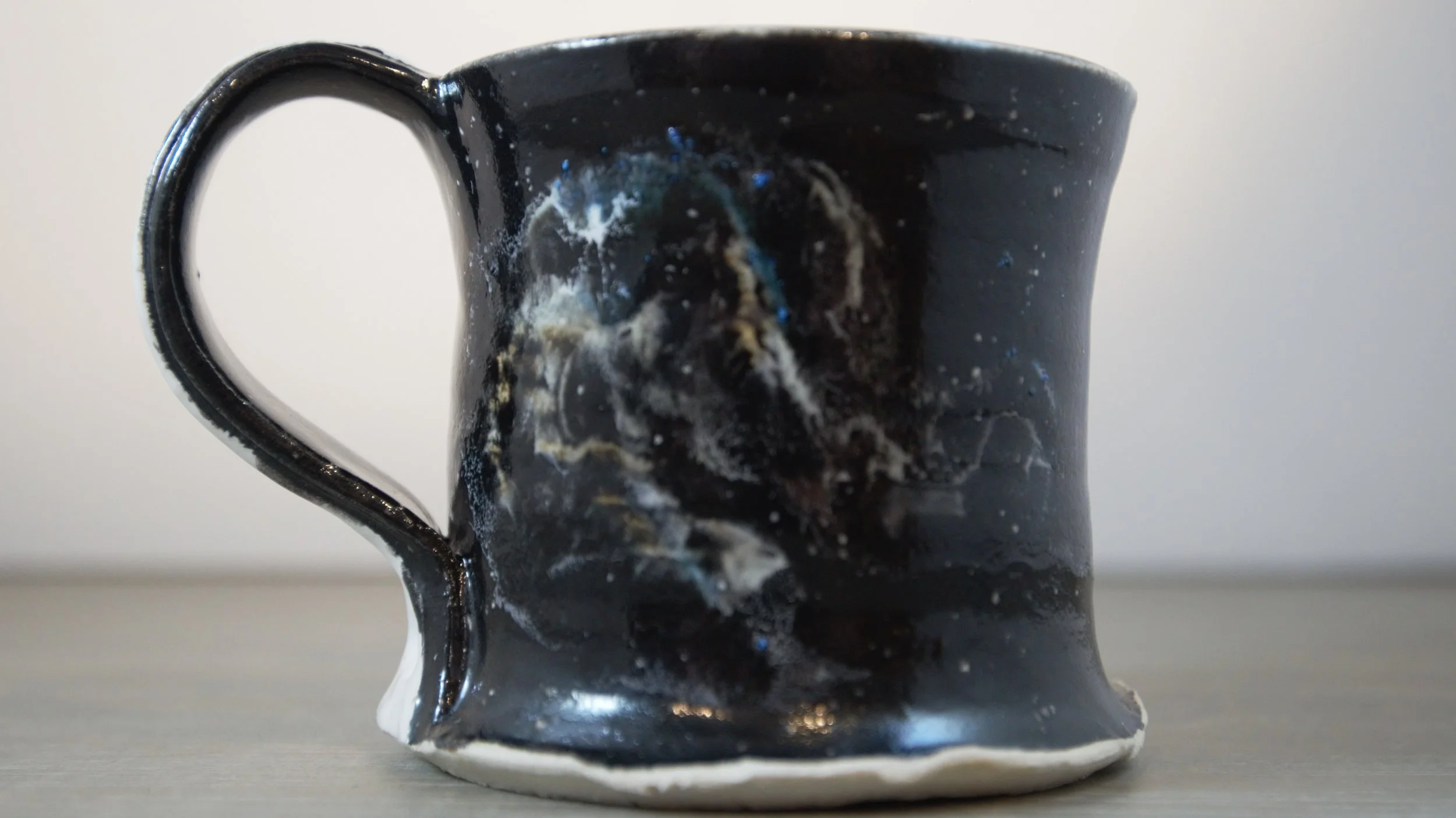 ^10 stoneware glaze decorated mug