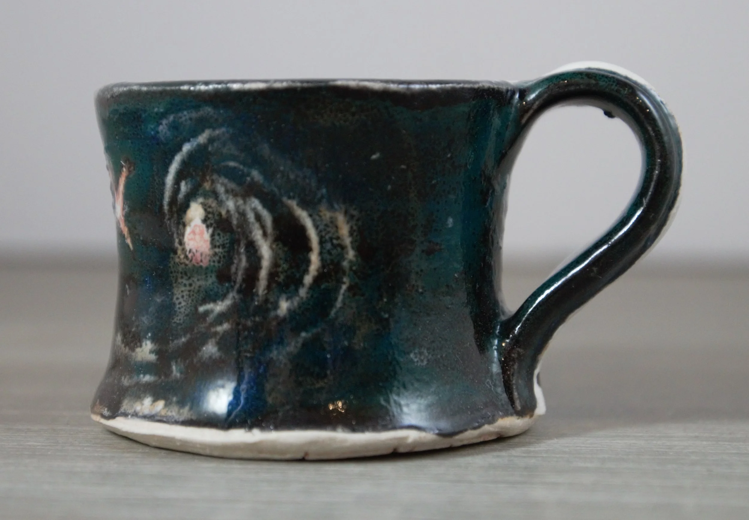 ^10 stoneware glaze decorated espresso cup