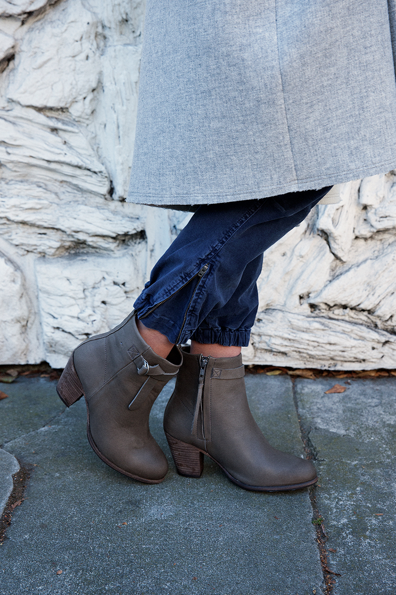 Detail: Humanoid ankle boots, Nili Lotan pants.