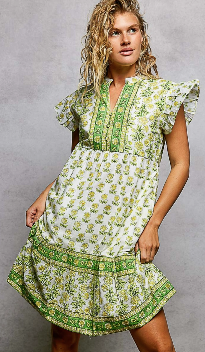 Block Print cotton Dress
