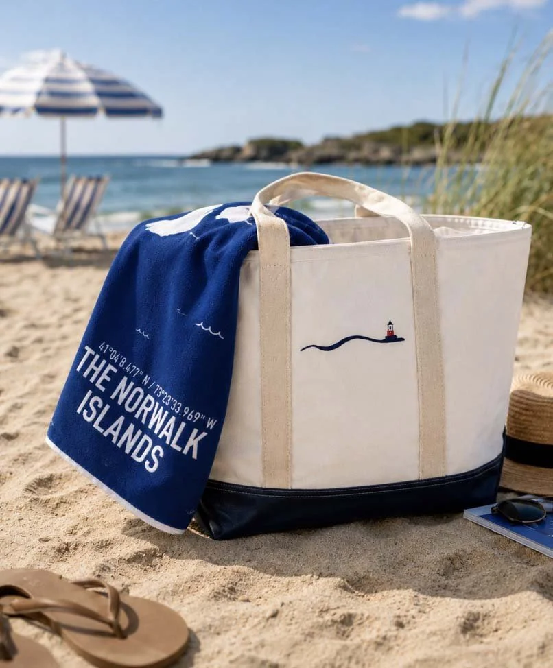 Embroidered Local Shore Bags