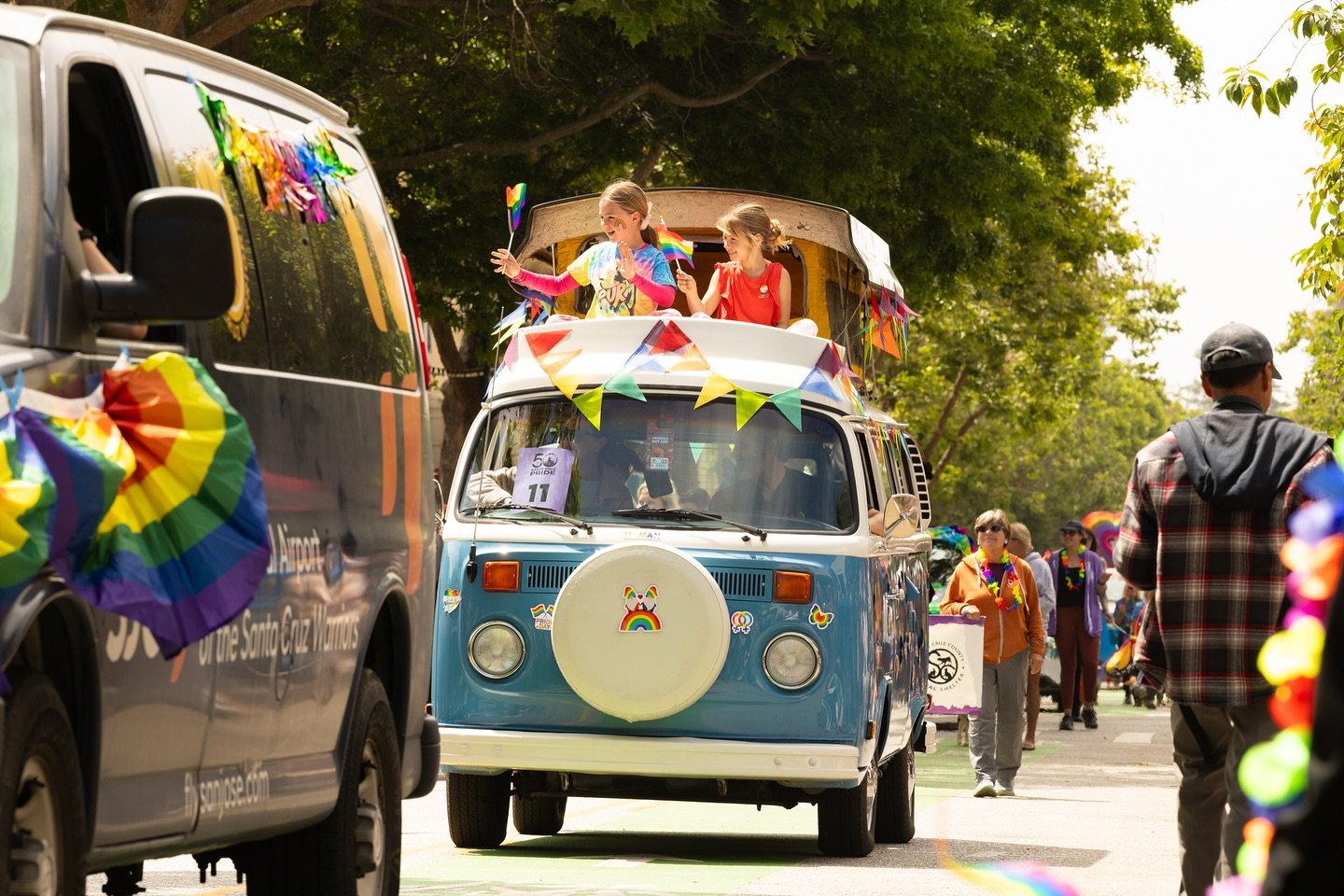 Nothing says coastal beach town quite like a classic VW Vanagon! We loved seeing this beauty in the parade, perfectly capturing Santa Cruz&rsquo;s unique coastal vibe. It&rsquo;s a reminder of how our community embraces its roots while celebrating di