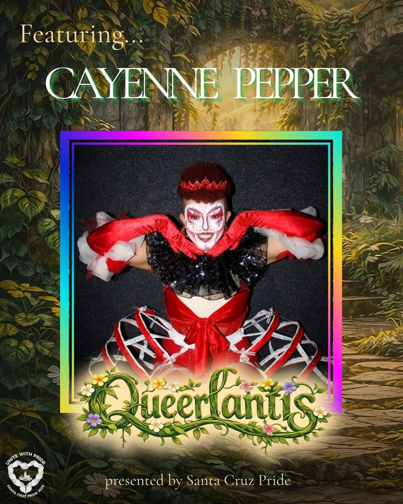 Meet Cayenne Pepper. This drag KING comes to us from Sacramento and won the title for the &ldquo;Who&rsquo;s Your Daddy?&rdquo; competition. They have a huge presence in the Northern CA drag scene and are ready to spice up the night at Queerlantis!

