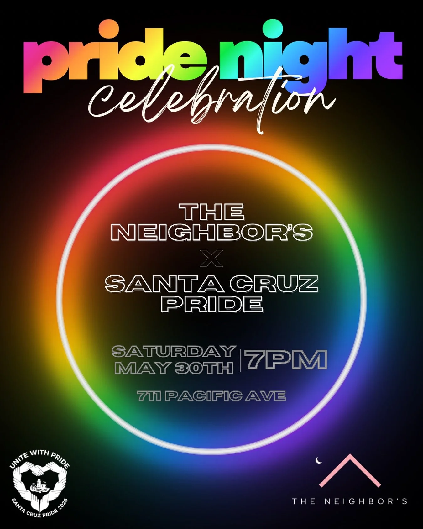 Come celebrate PRIDE with us as we kick off the week of events. We're partnering with @theneighborspub to enjoy a night of music drinks, and Pride. Bring a friend or come to meet a new one! 

Santa Cruz Pride Night at The Neighbor's Pub
711 Pacific A