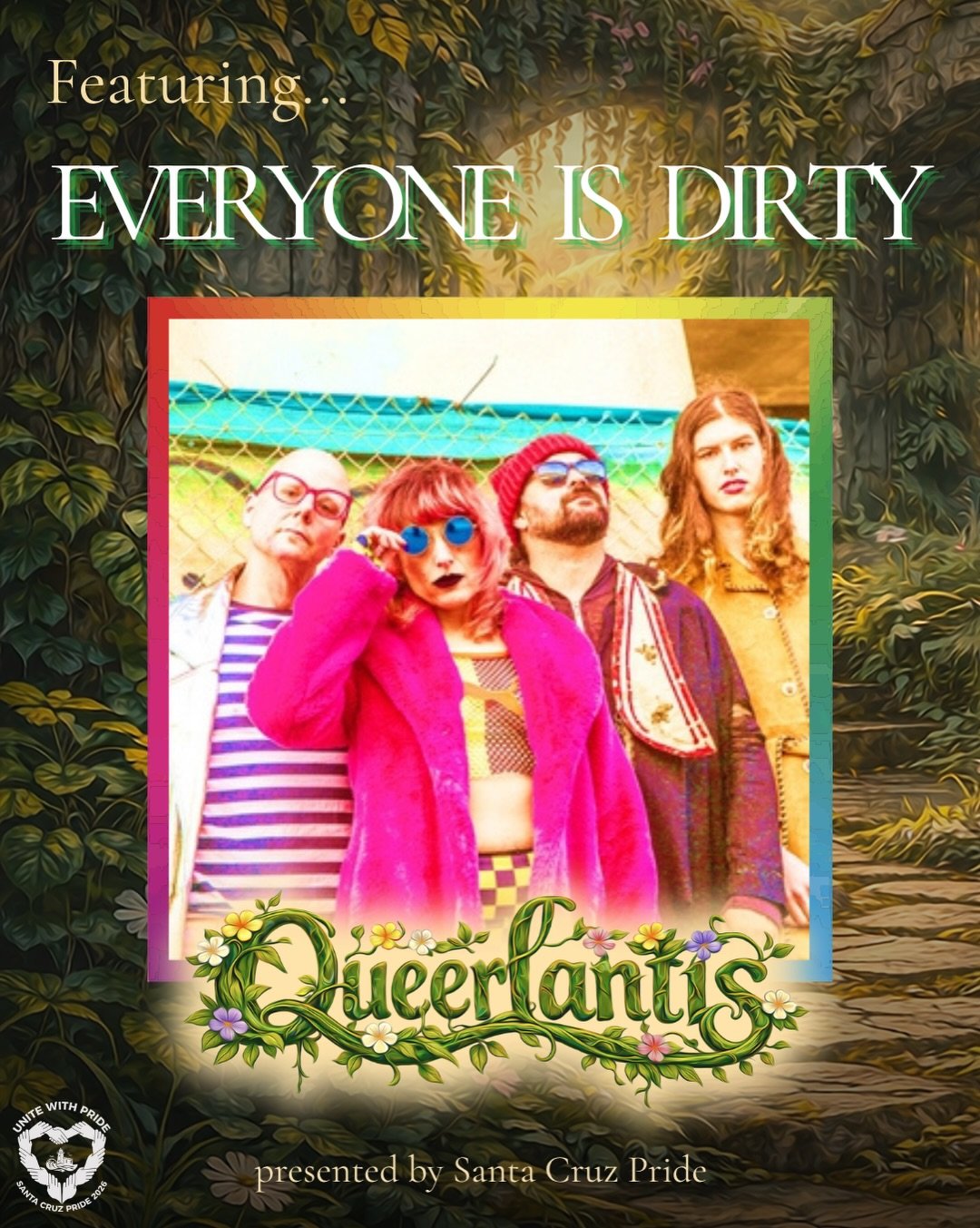 Meet Everyone is Dirty from Oakland and DJ AyumiPlease from San Jose.

We are excited to have a live band AND some DJ beats to help us vibe through the night! 

Join us at Queerlantis, a one night micro-festival, celebrating community with pride. Sat