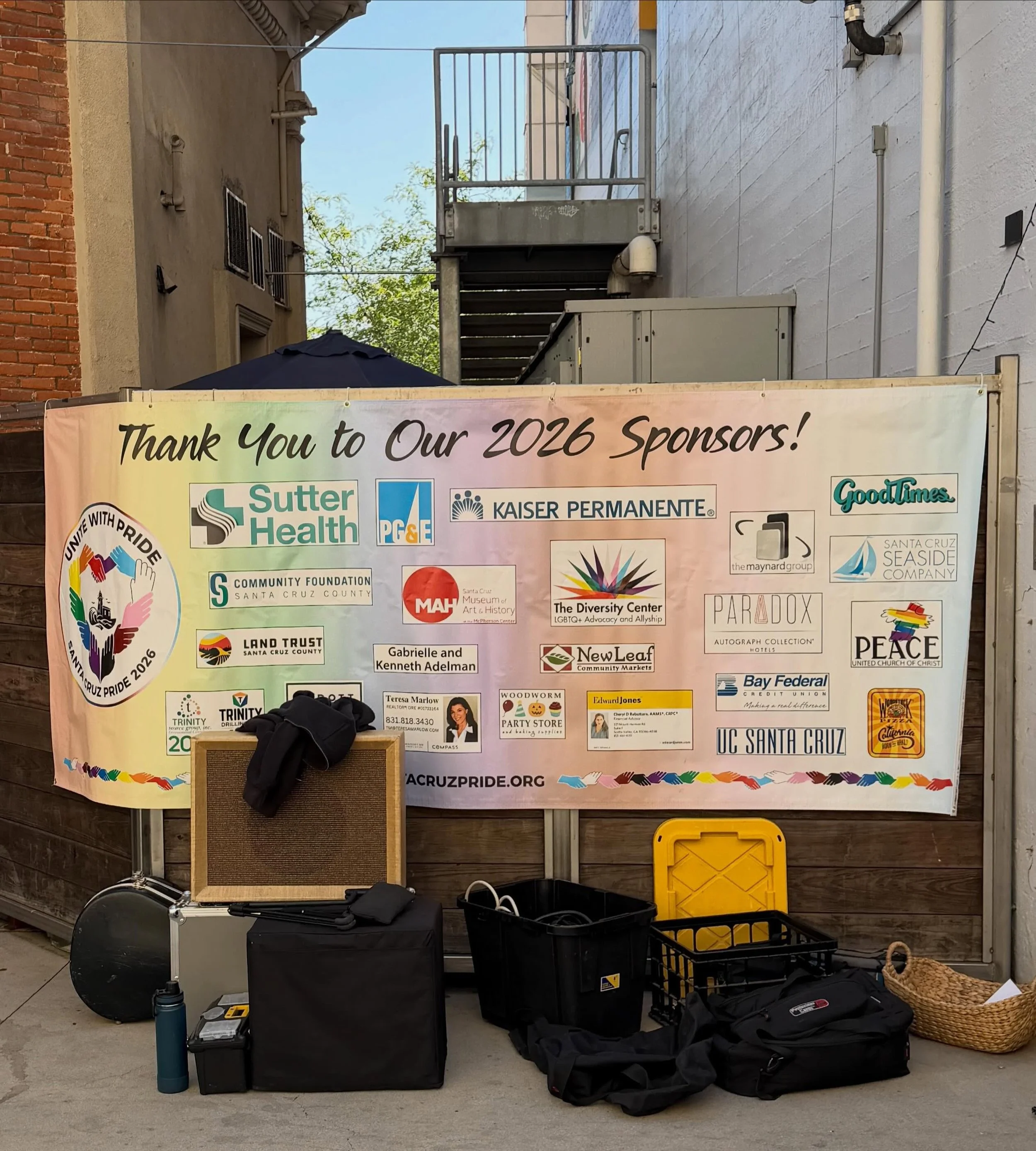 Thank you to our awesome sponsors !  #santacruzpride 2026