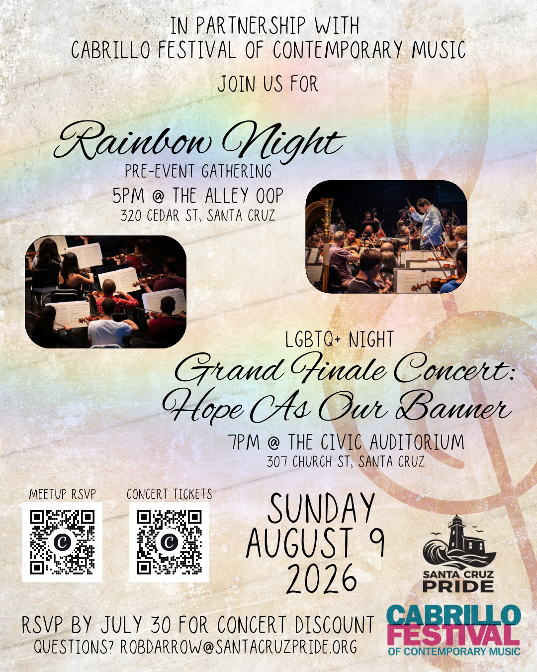 Rainbow Reception at Cabrillo Festival of Contemporary Music