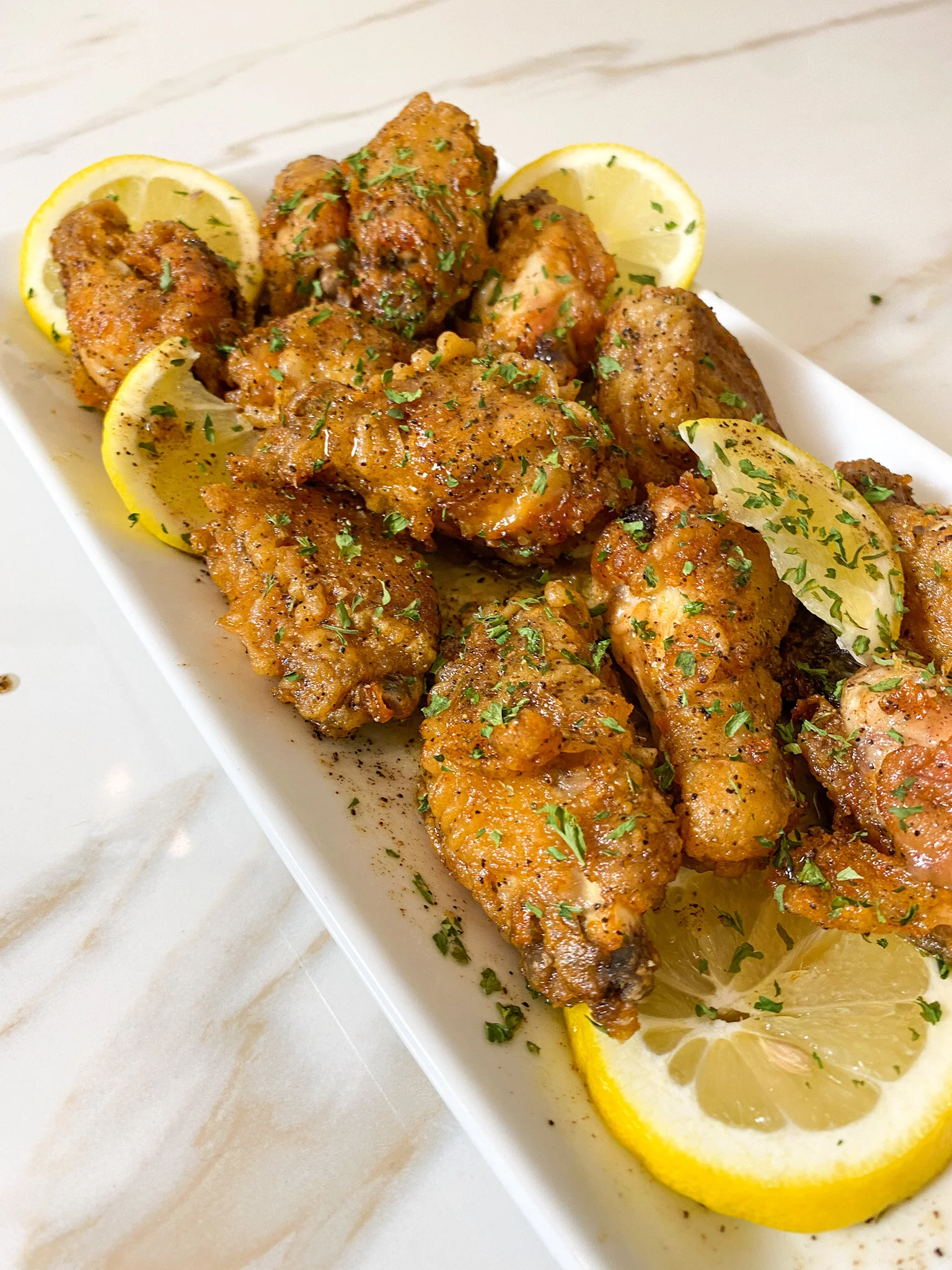 Browned Butter Lemon Pepper Wings
