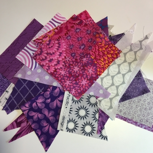 Scraps used for the appliqué