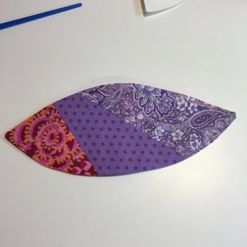 Prepped appliqué from front