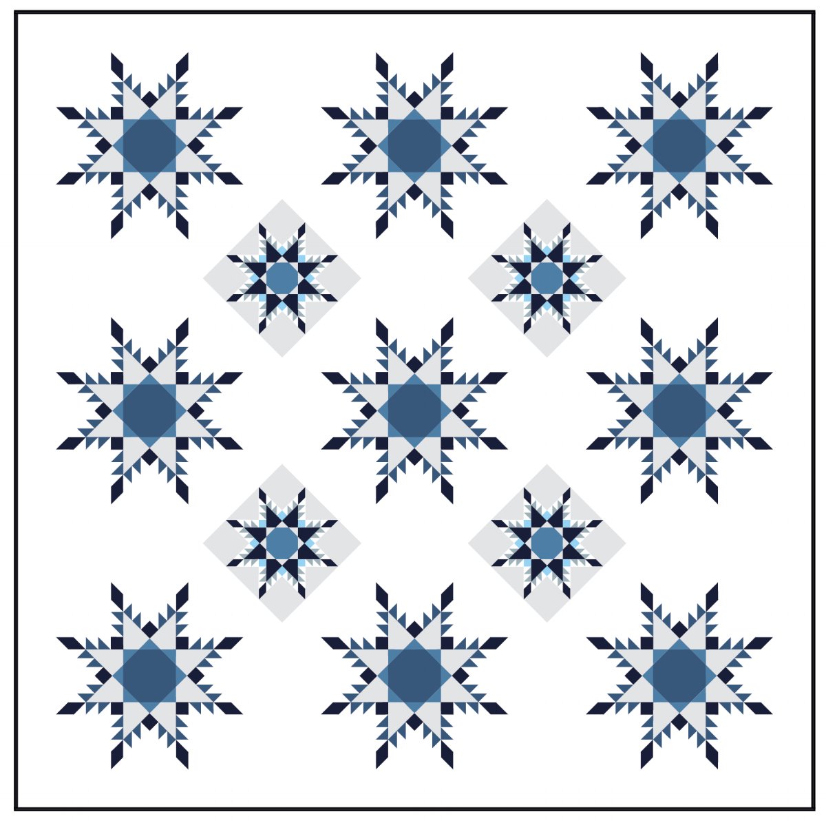 Star Flurries - 86" x 86"