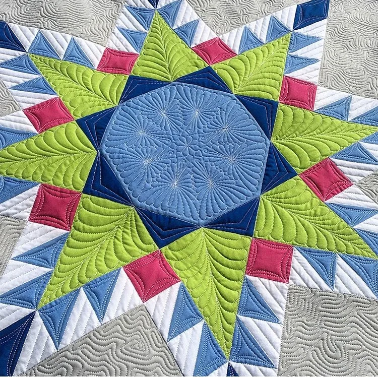 This is the 36" version of the Fierce Feathered Star.
