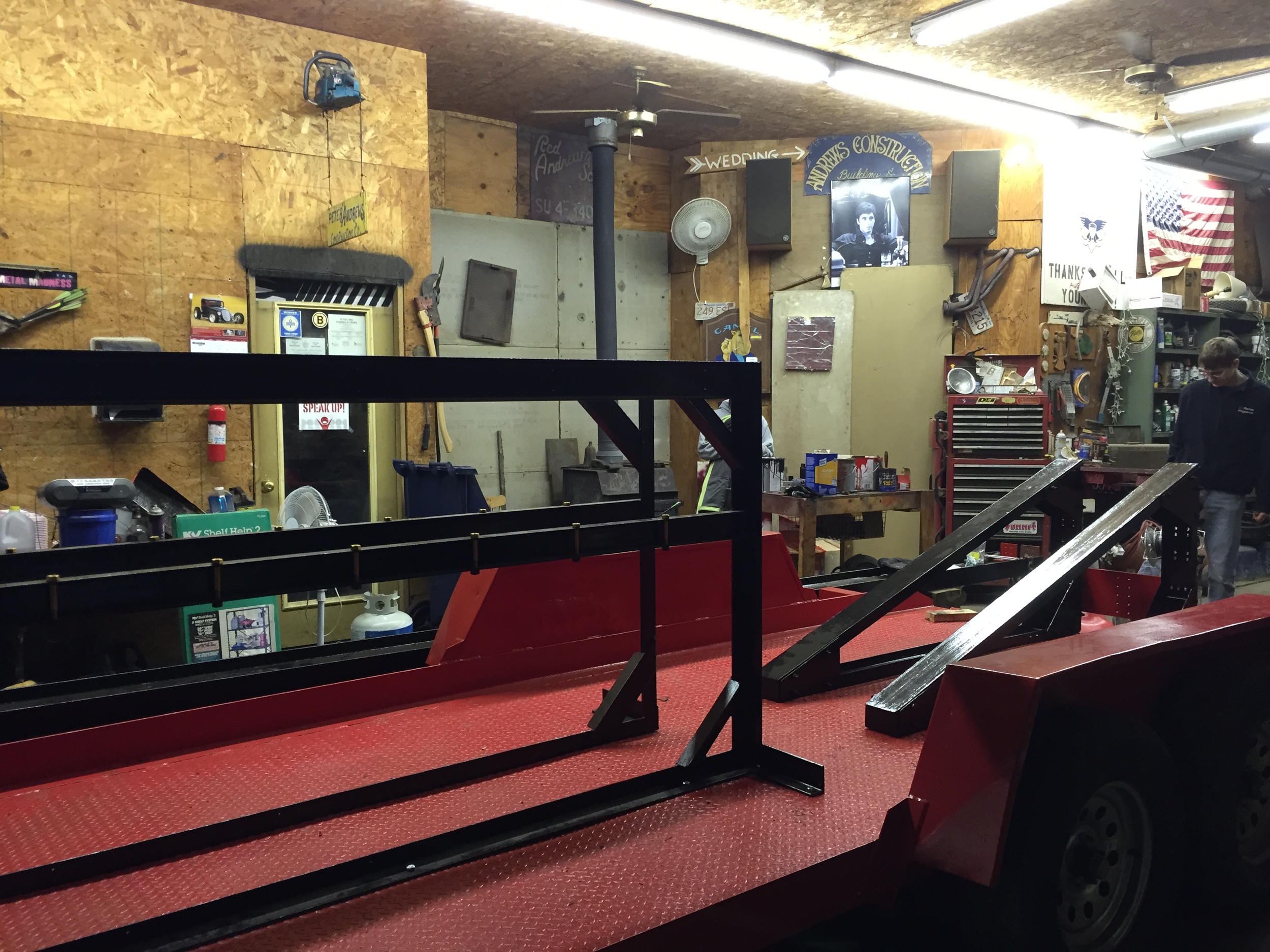  Tank stands and triangles are in place! 