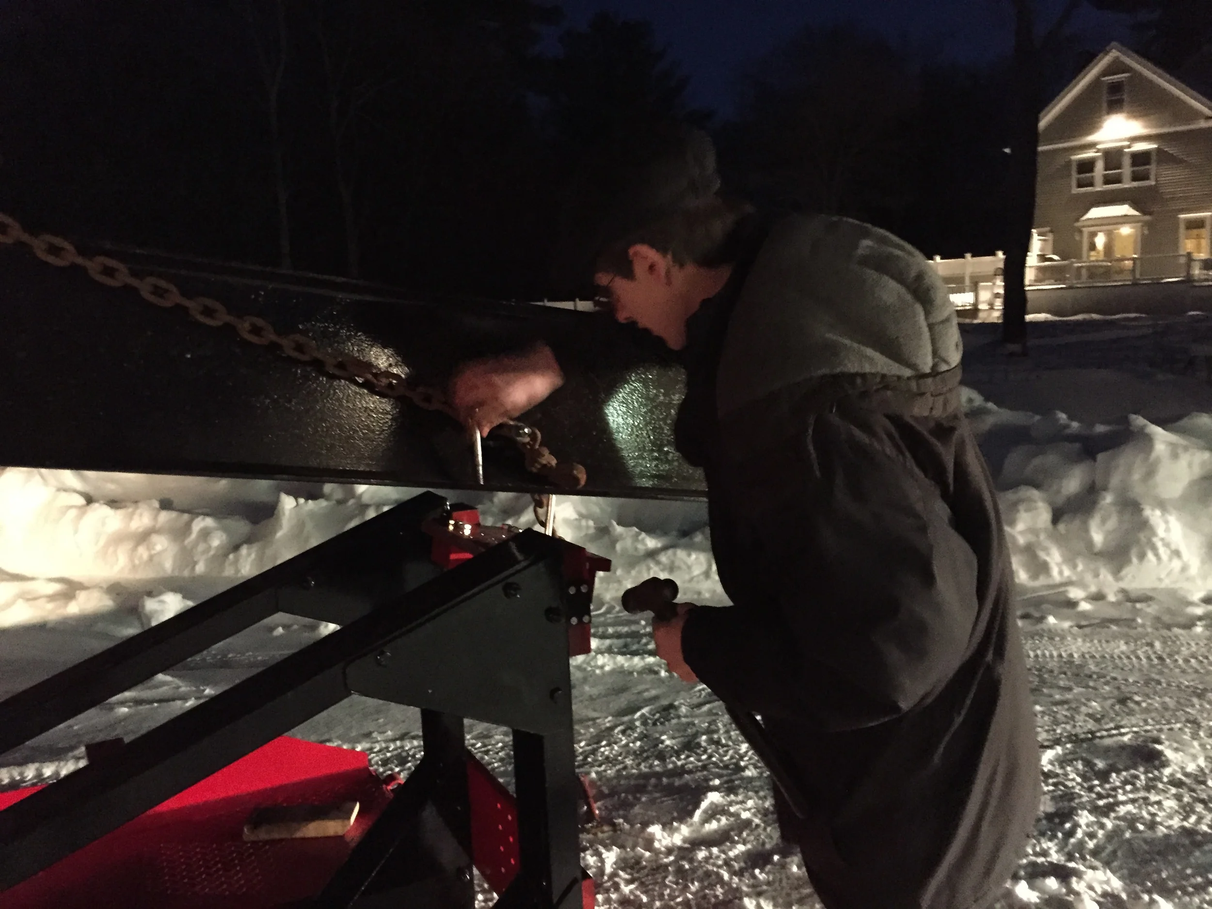  Sending those bolts home! 