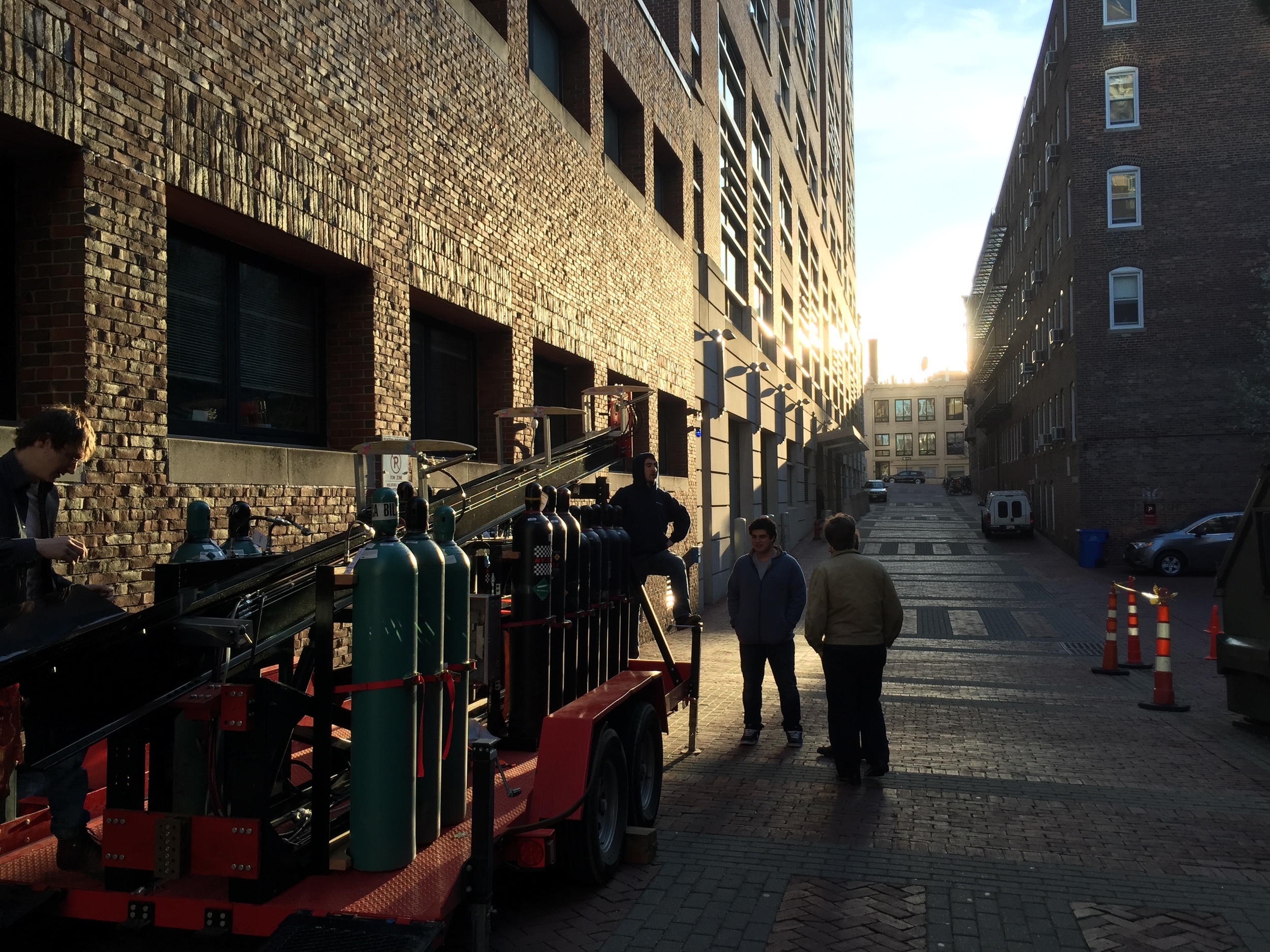  Preparation for Mk V hot fire test 1 