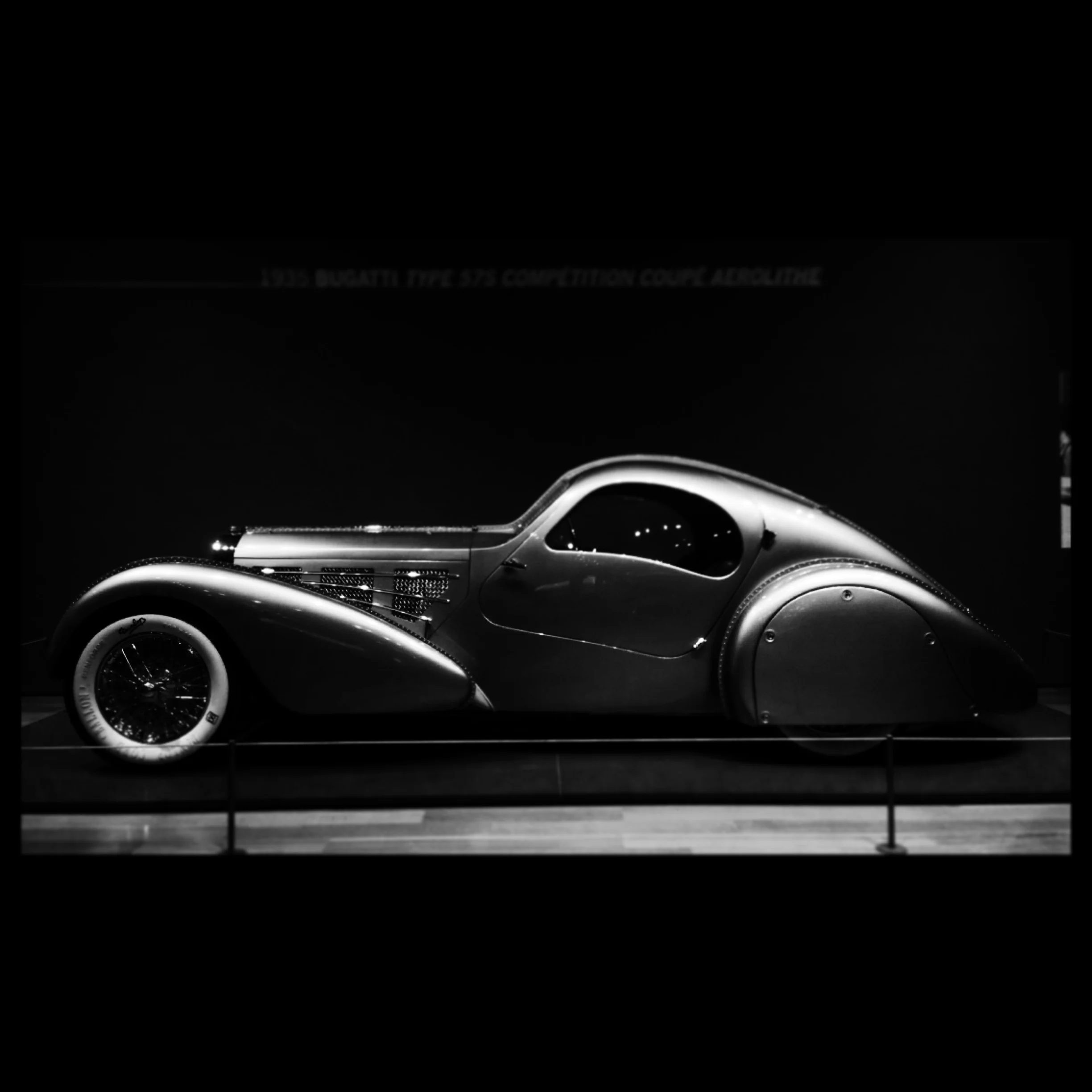 classic car in high museum of arts