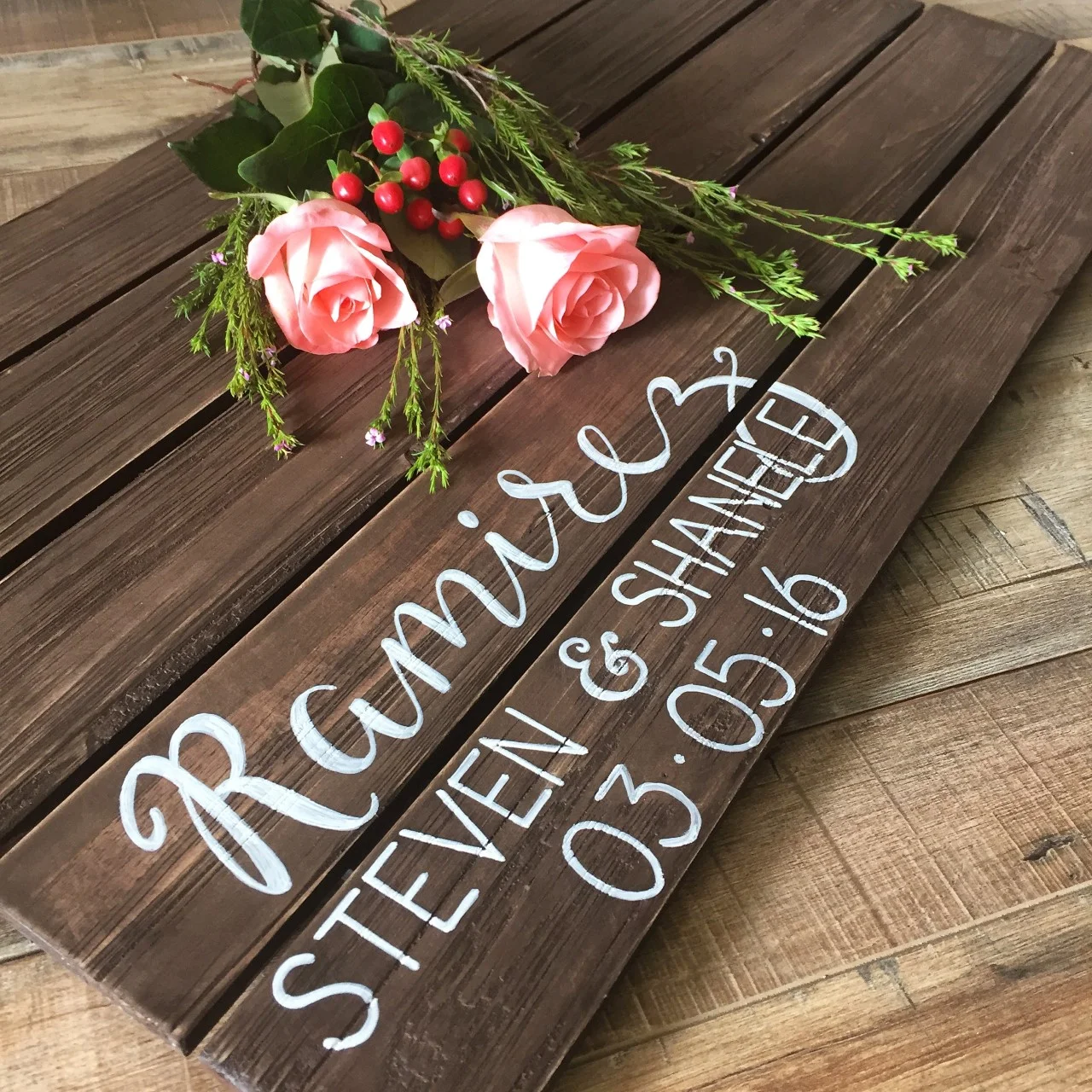 Custom Wedding Sign-In Board