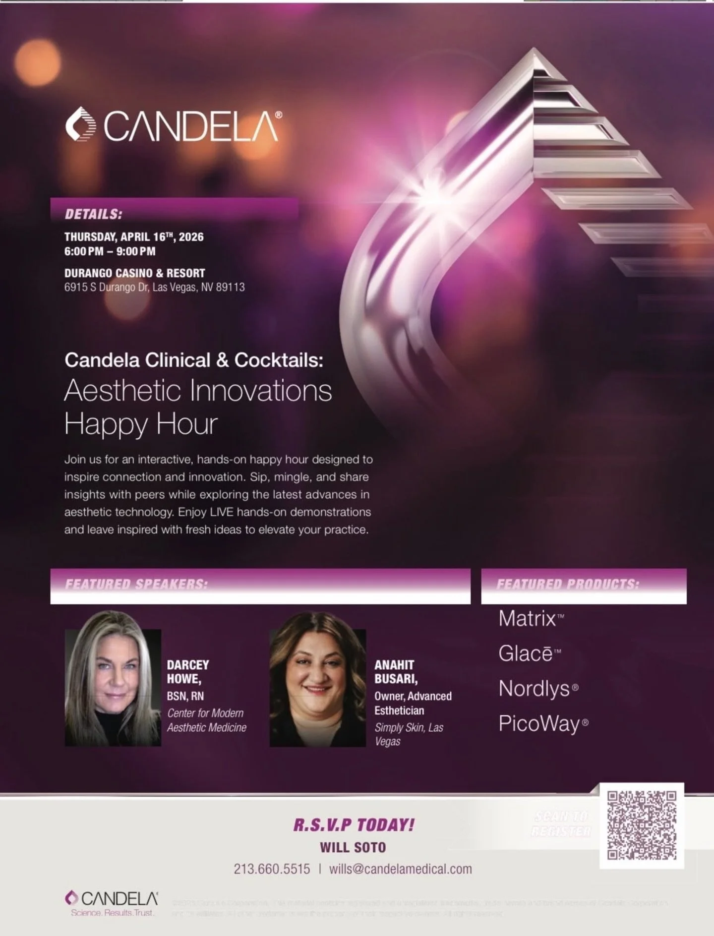 Our incredible owner Anahit will be speaking as a Candela KOL at the upcoming Aesthetic Innovations Happy Hour ✨

This interactive event is all about connection, innovation, and hands-on learning with the latest in aesthetic technology. Expect live d